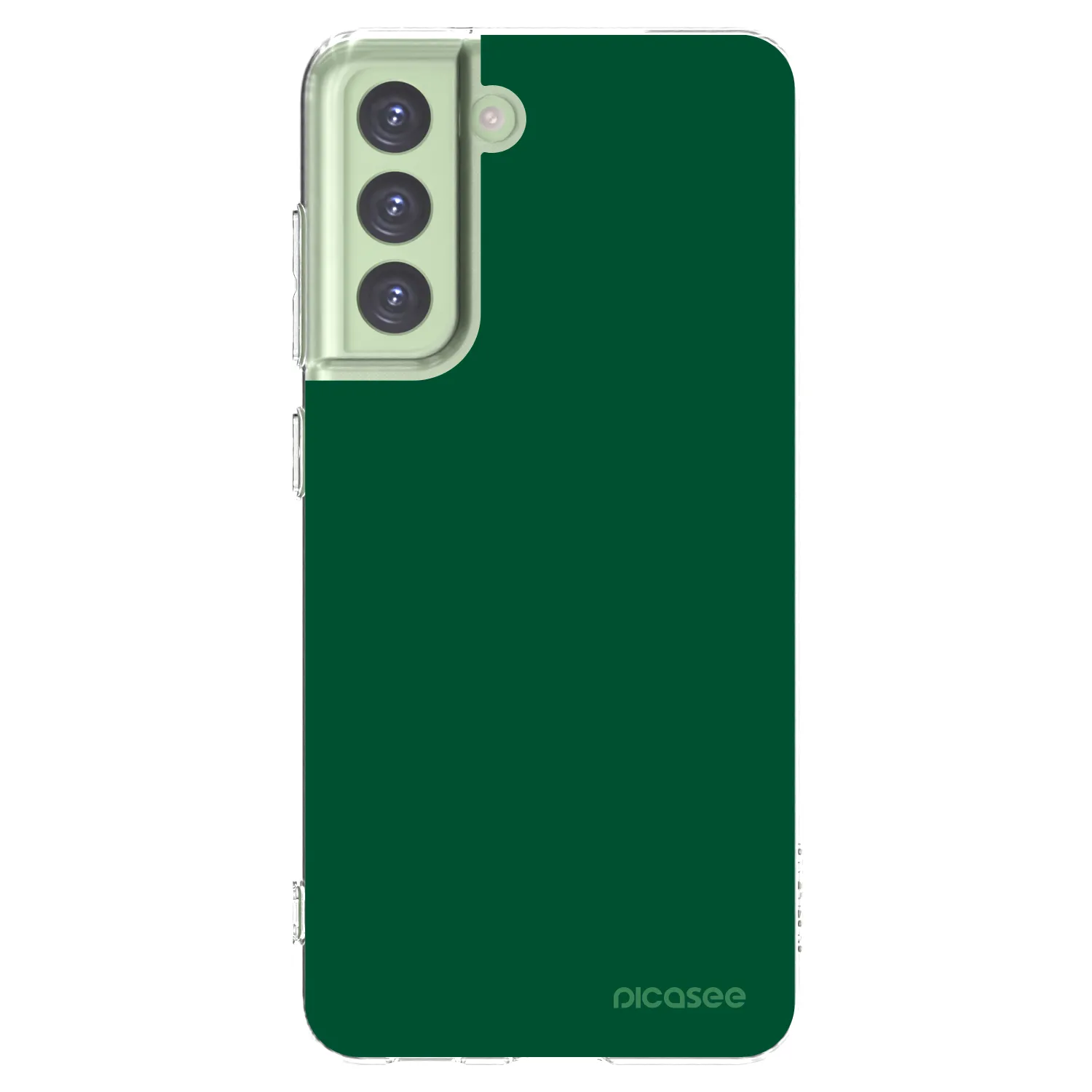 Picasee silikonski prozorni ovitek za Samsung Galaxy S21 FE 5G - Green Gleam