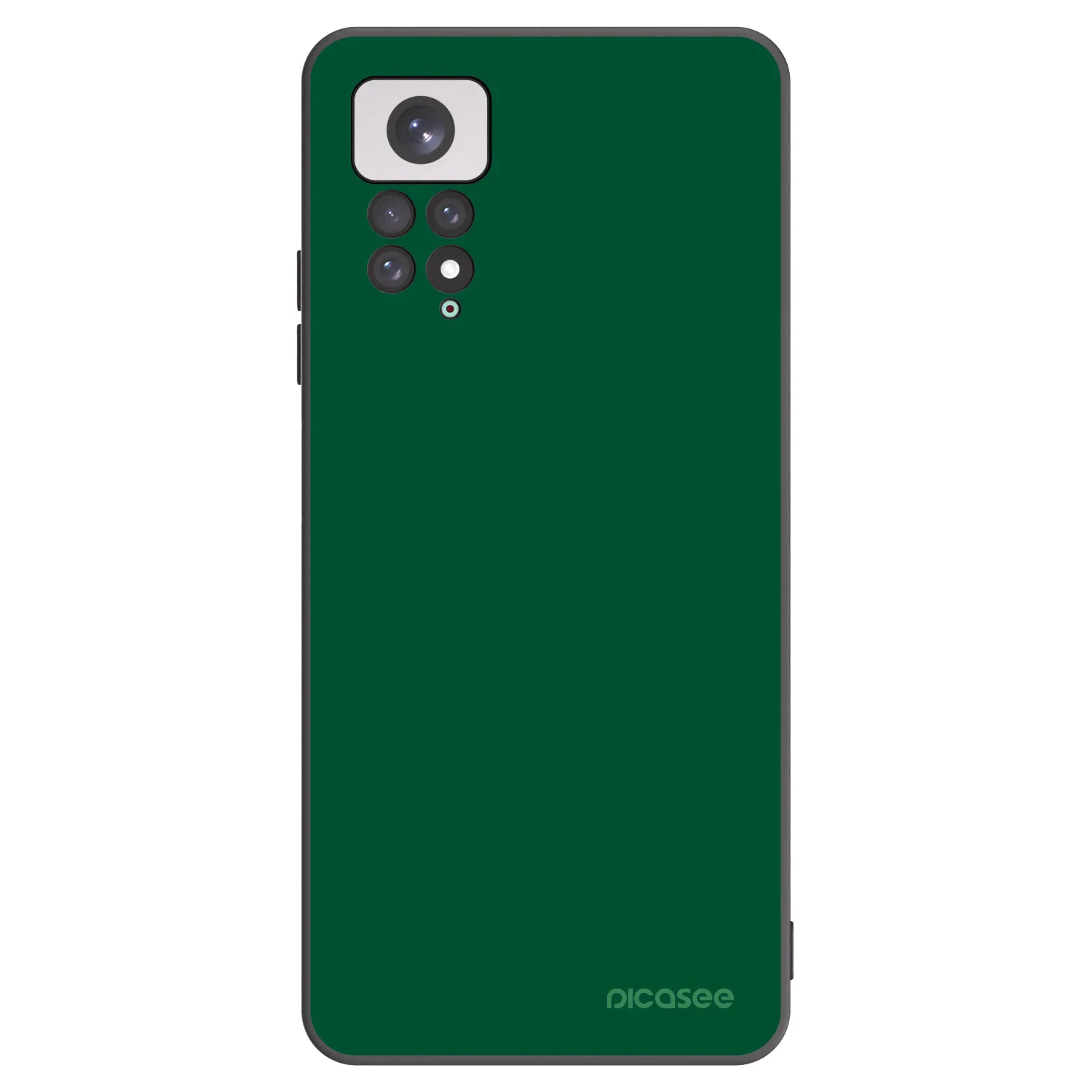 Picasee silikonski črni ovitek za Xiaomi Redmi Note 11 - Green Gleam