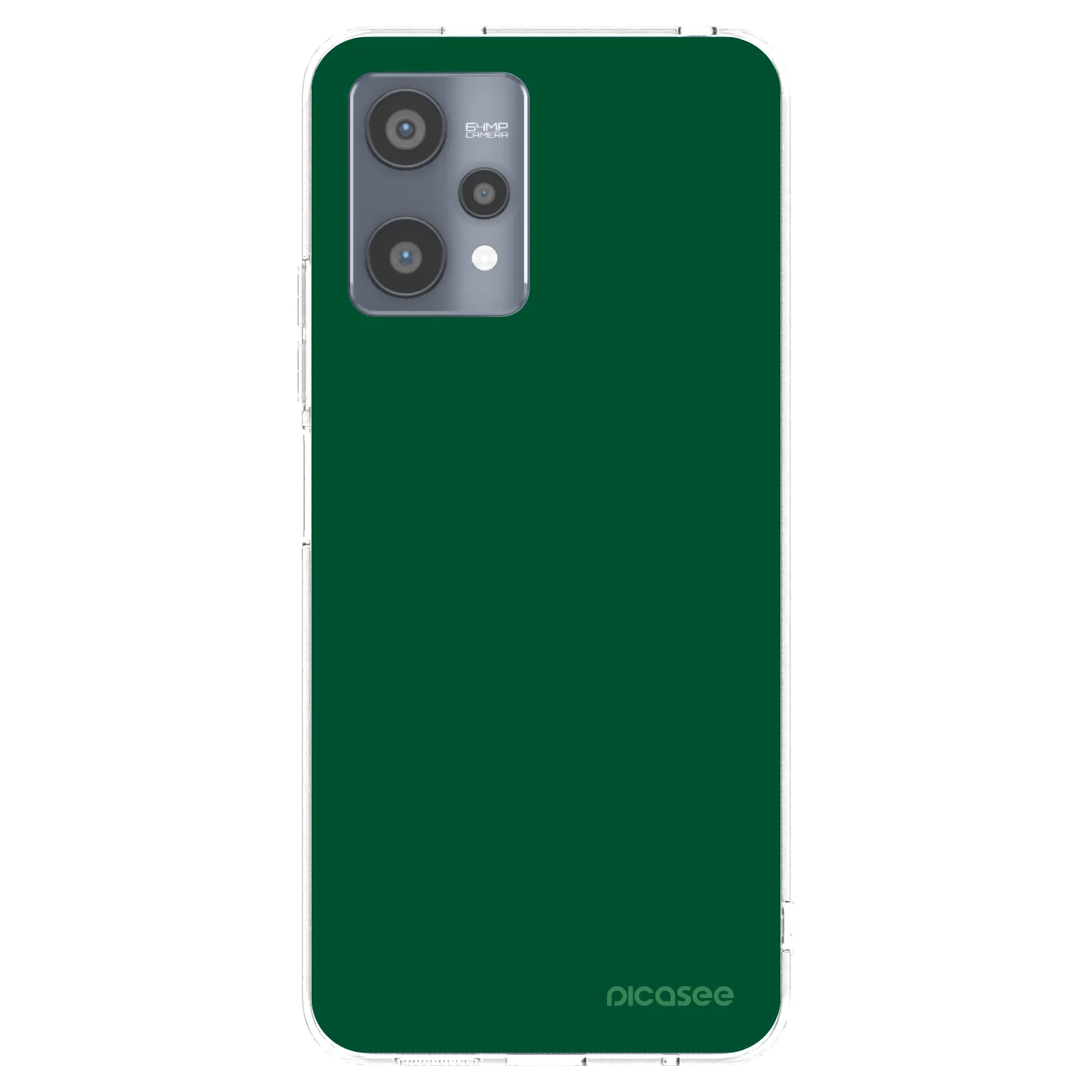 Picasee silikonski prozorni ovitek za Realme 9 Pro 5G - Green Gleam