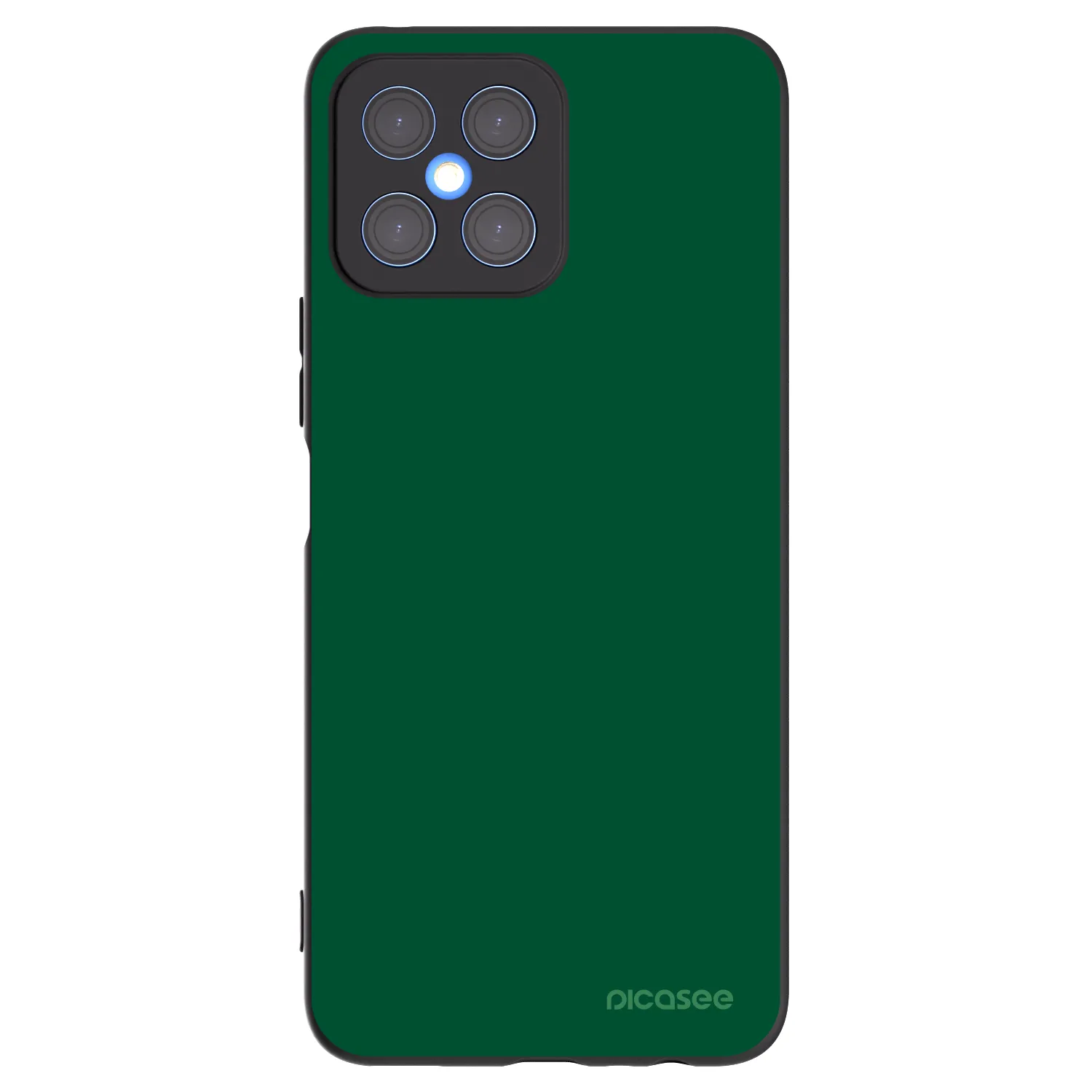 Picasee silikonski črni ovitek za Honor X8 4G - Green Gleam