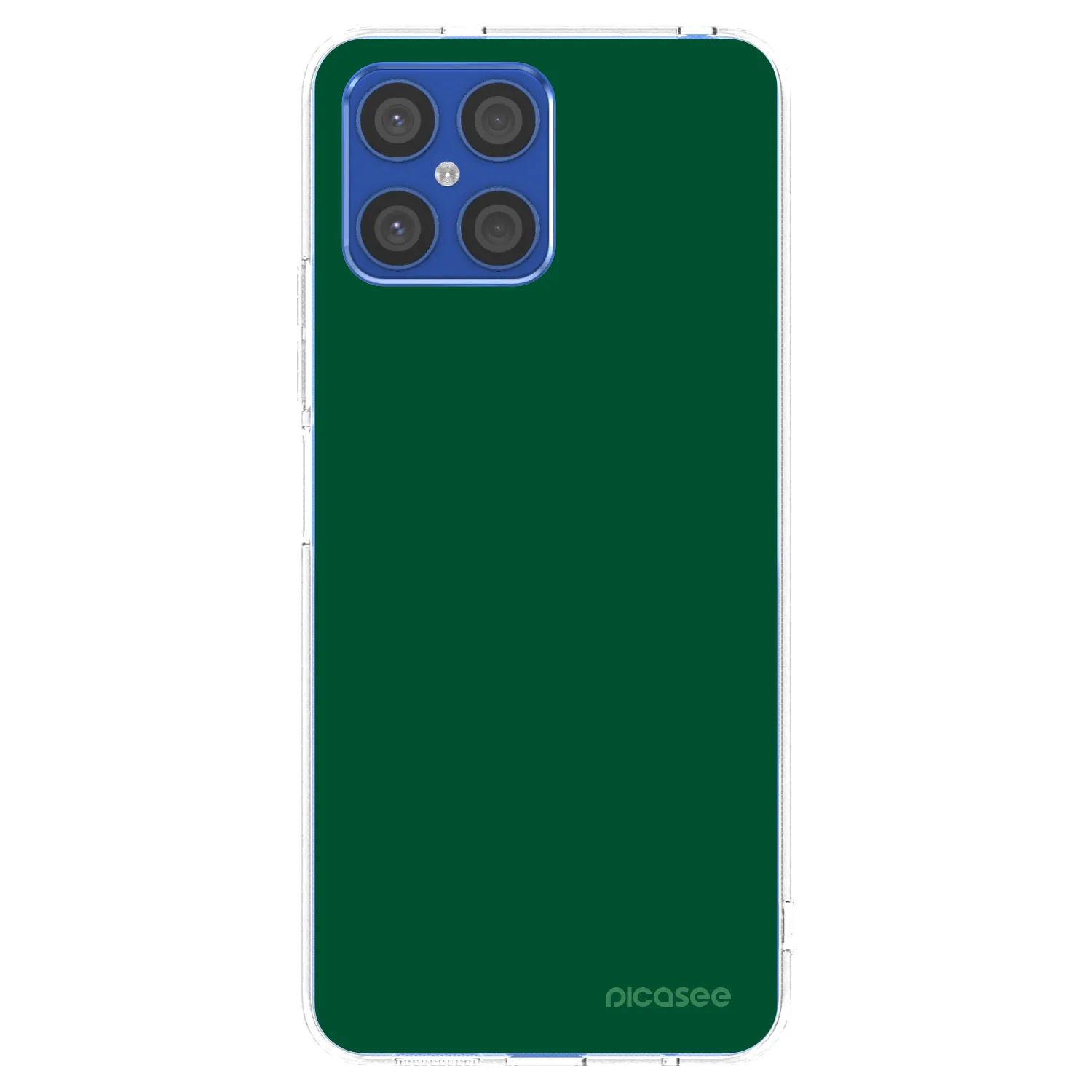 Picasee silikonski prozorni ovitek za Honor X8 4G - Green Gleam