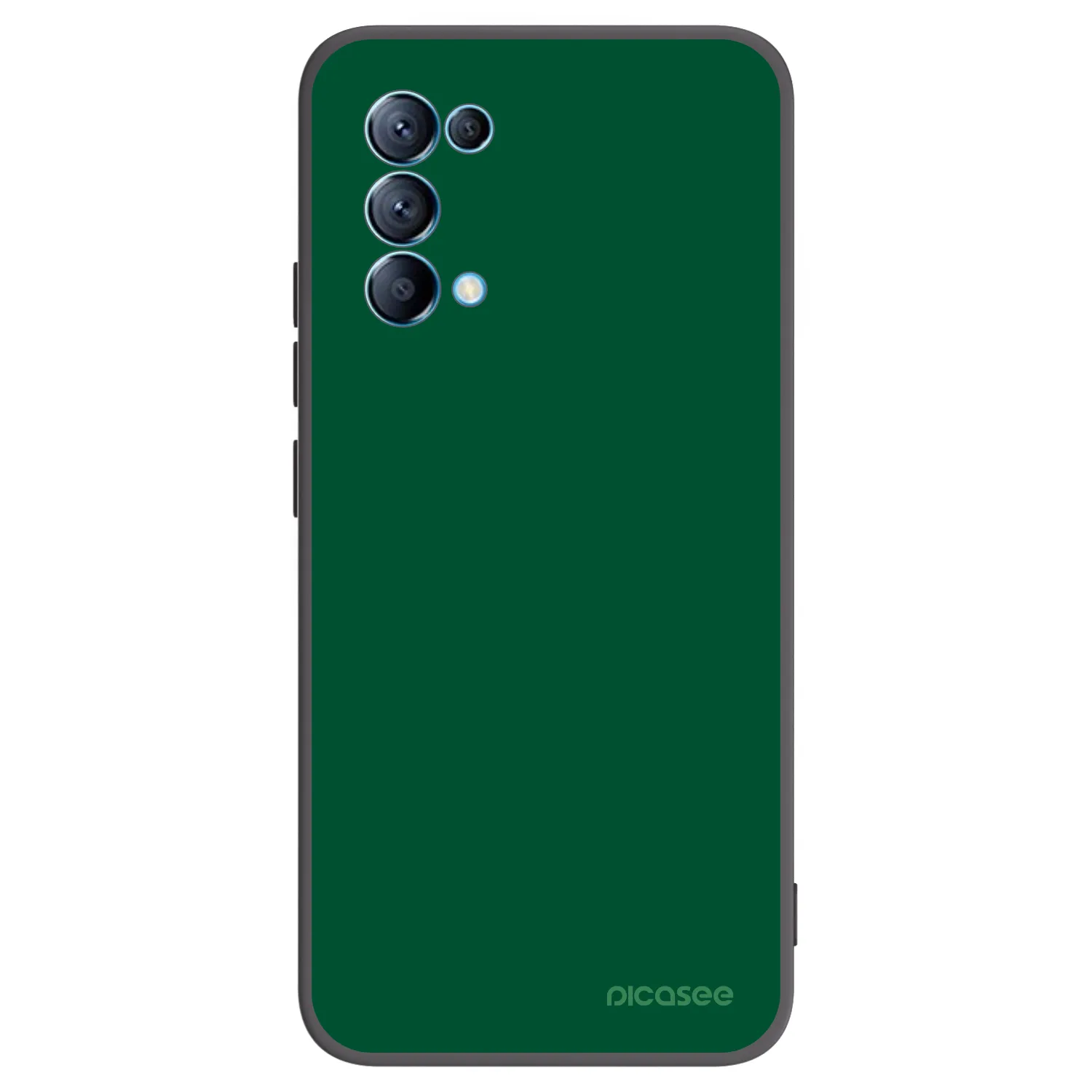 Picasee silikonski črni ovitek za OPPO Reno 5 5G - Green Gleam