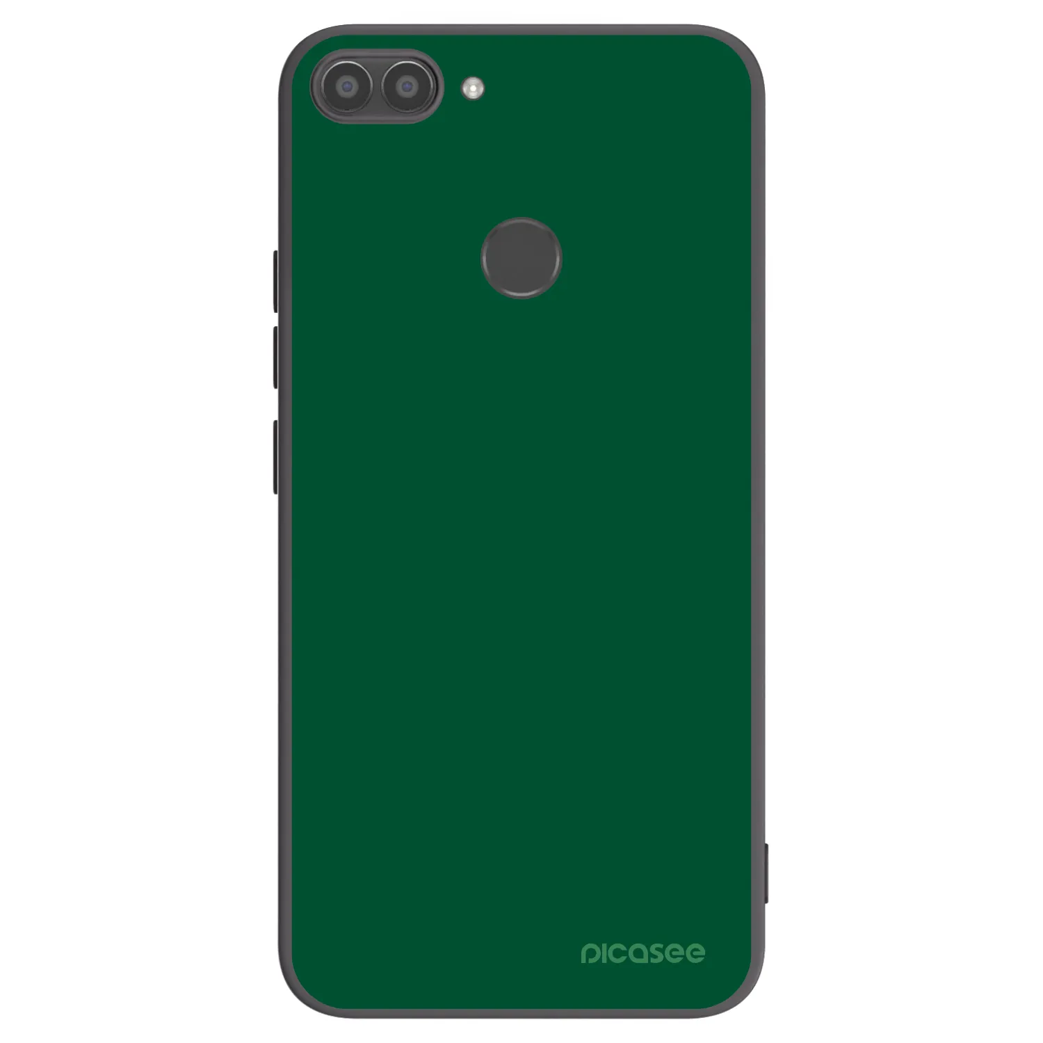 Picasee silikonski črni ovitek za Huawei P Smart - Green Gleam