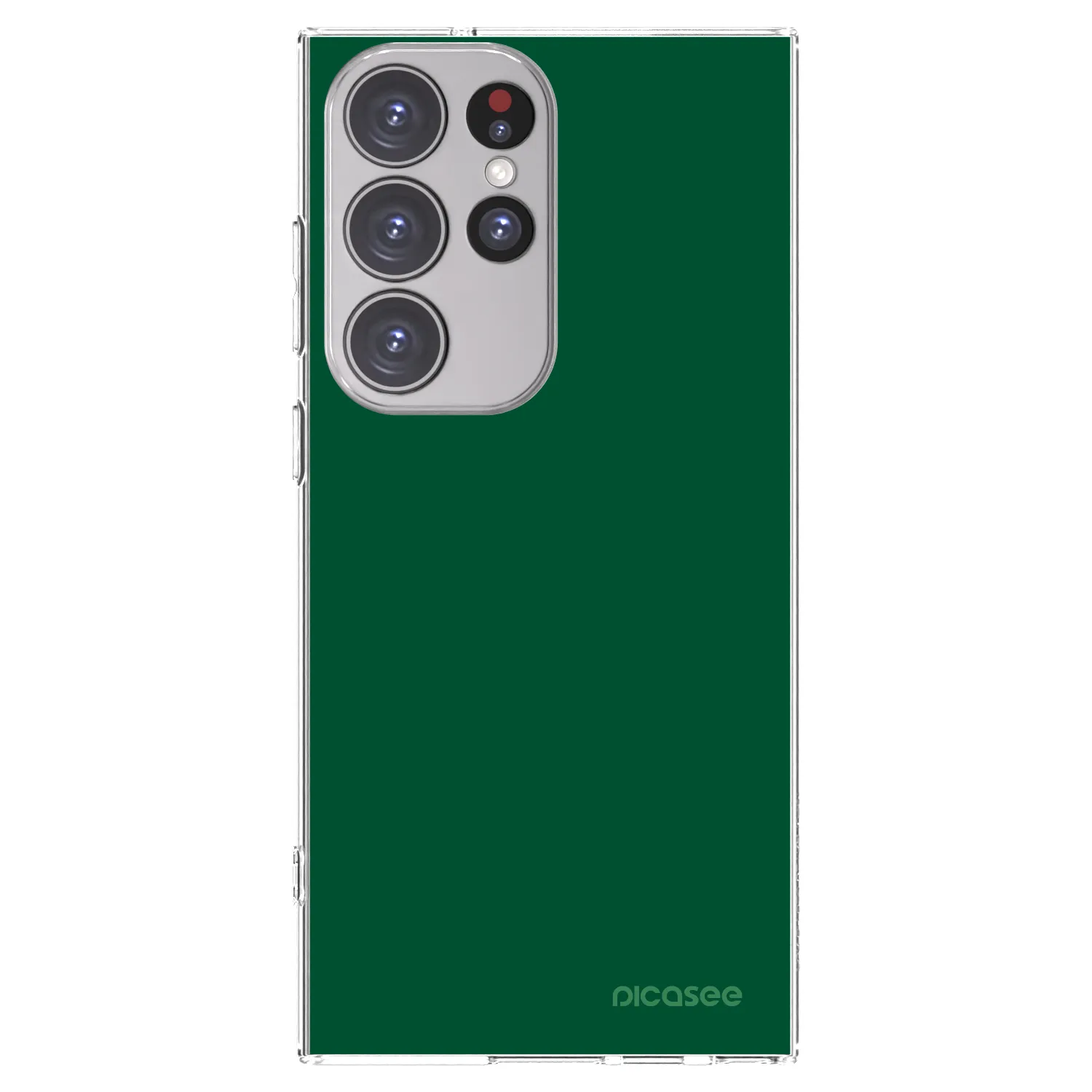Picasee silikonski prozorni ovitek za Samsung Galaxy S23 Ultra 5G - Green Gleam