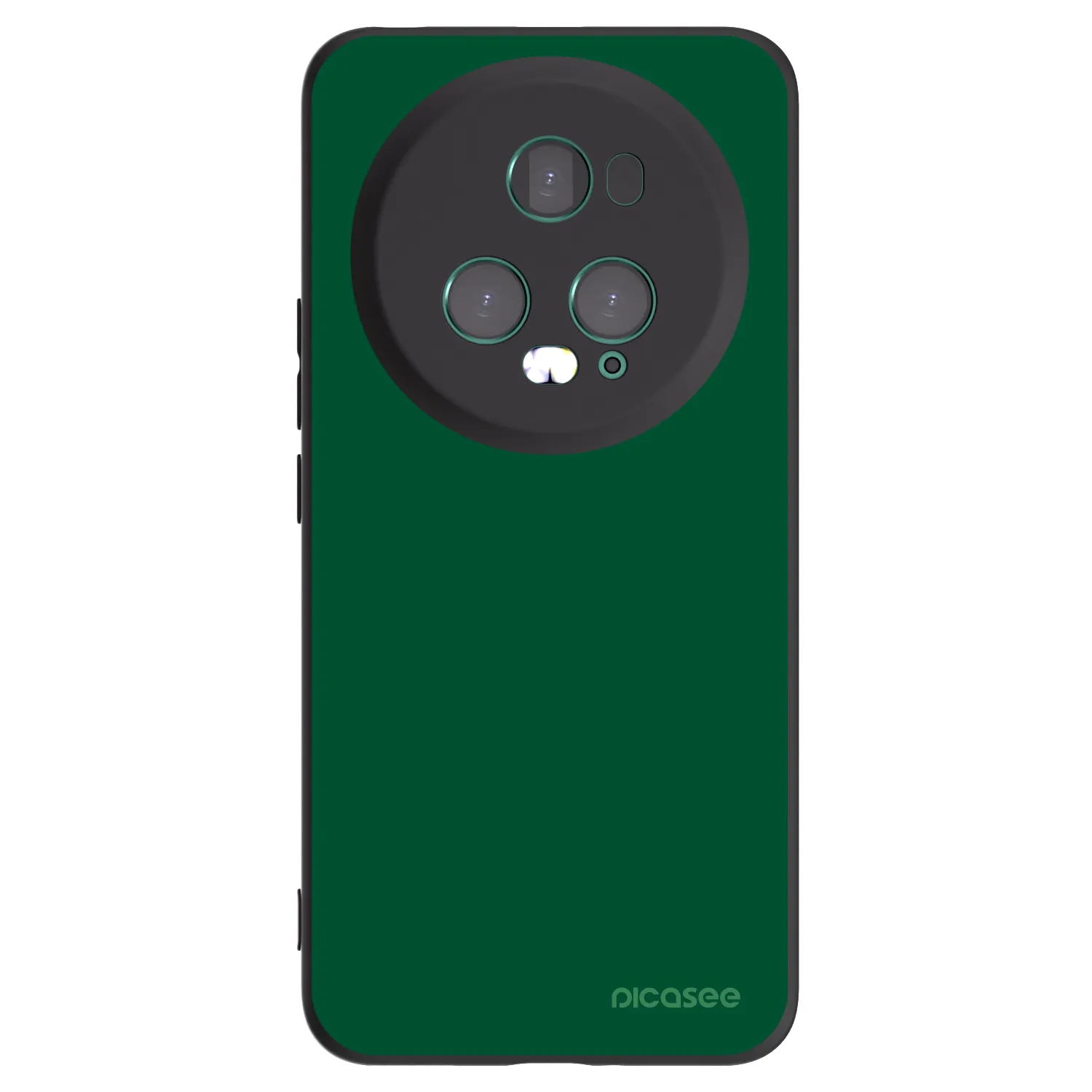 Picasee silikonski črni ovitek za Honor Magic5 Pro - Green Gleam