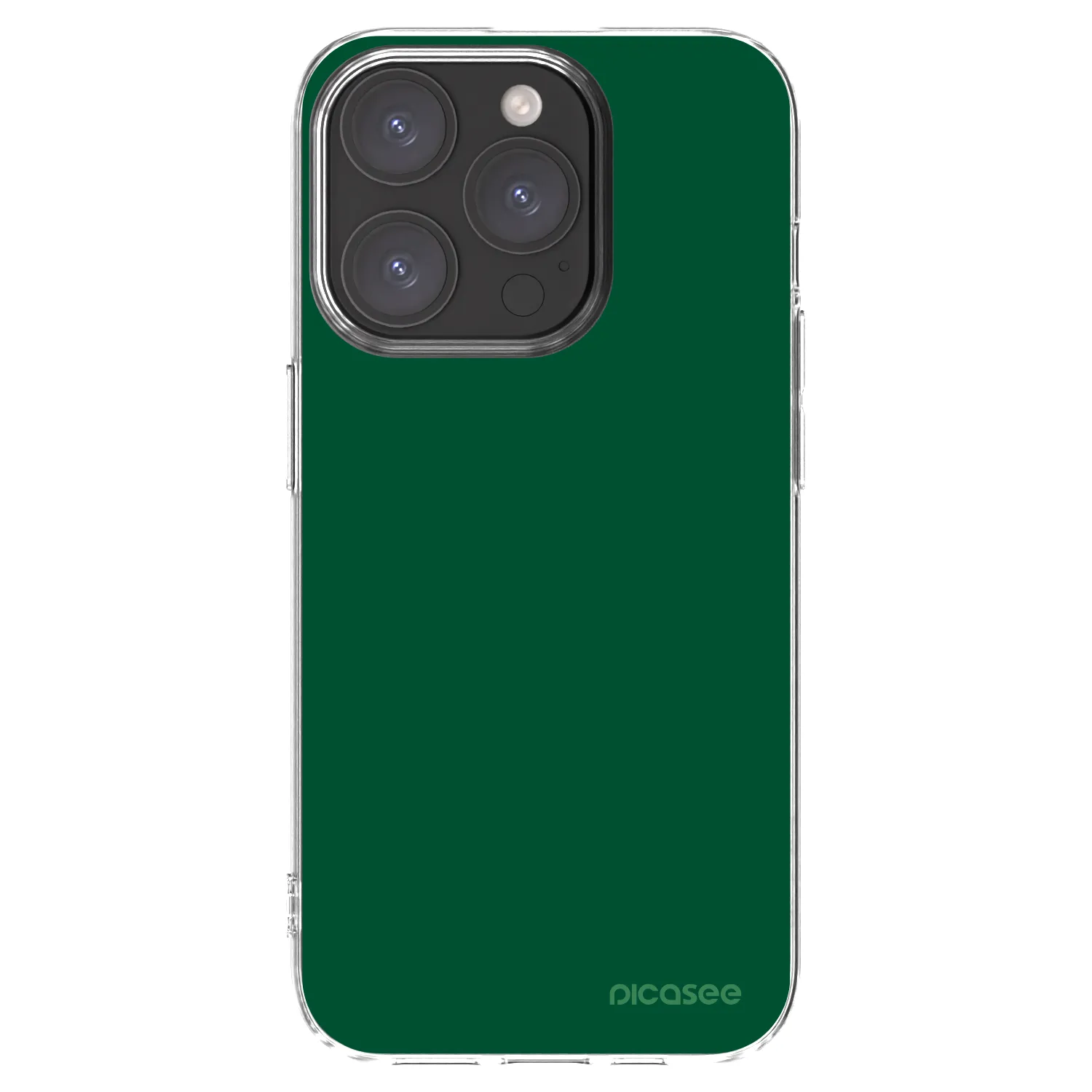 Picasee silikonski prozorni ovitek za Apple iPhone 15 Pro - Green Gleam