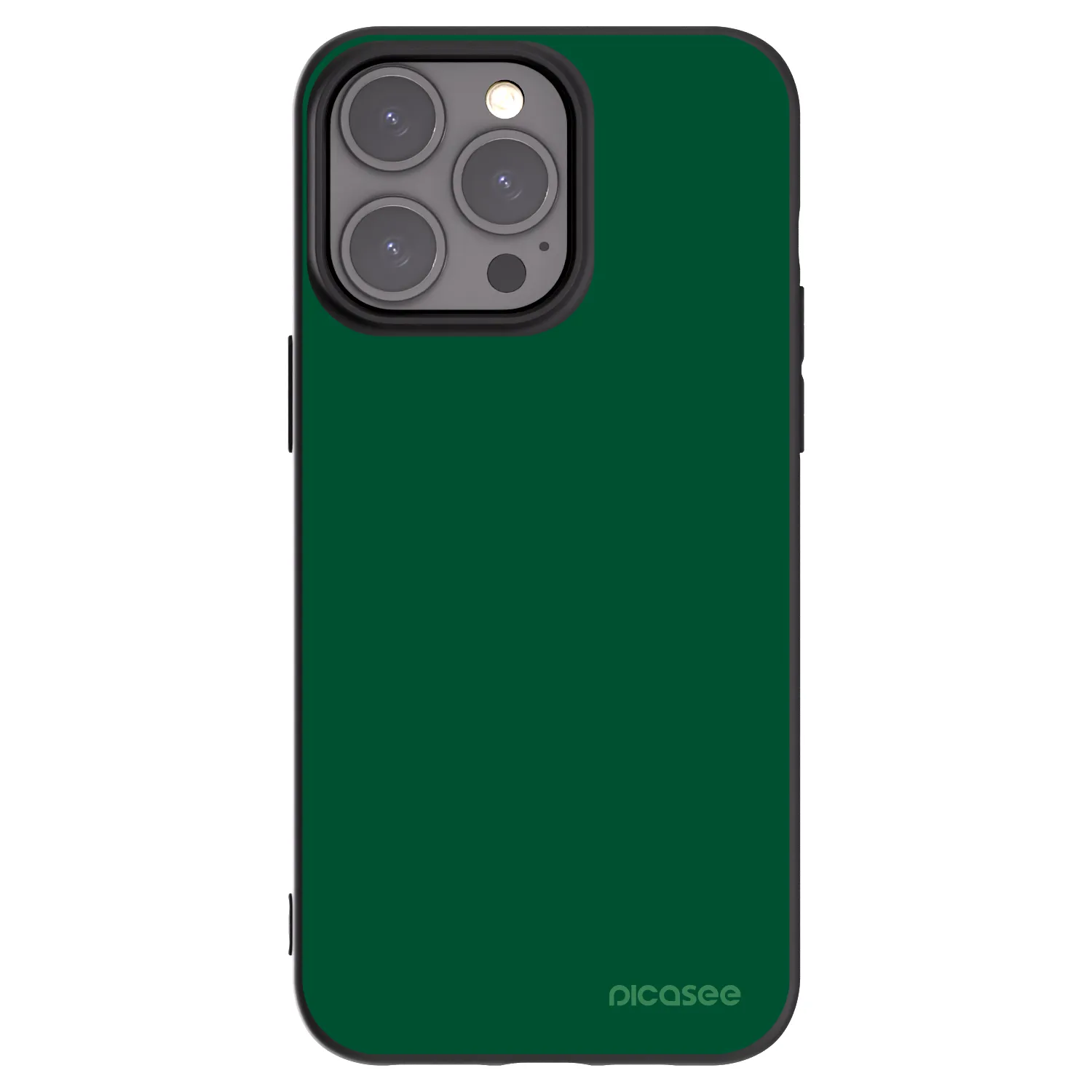 Picasee silikonski črni ovitek za Apple iPhone 15 Pro Max - Green Gleam
