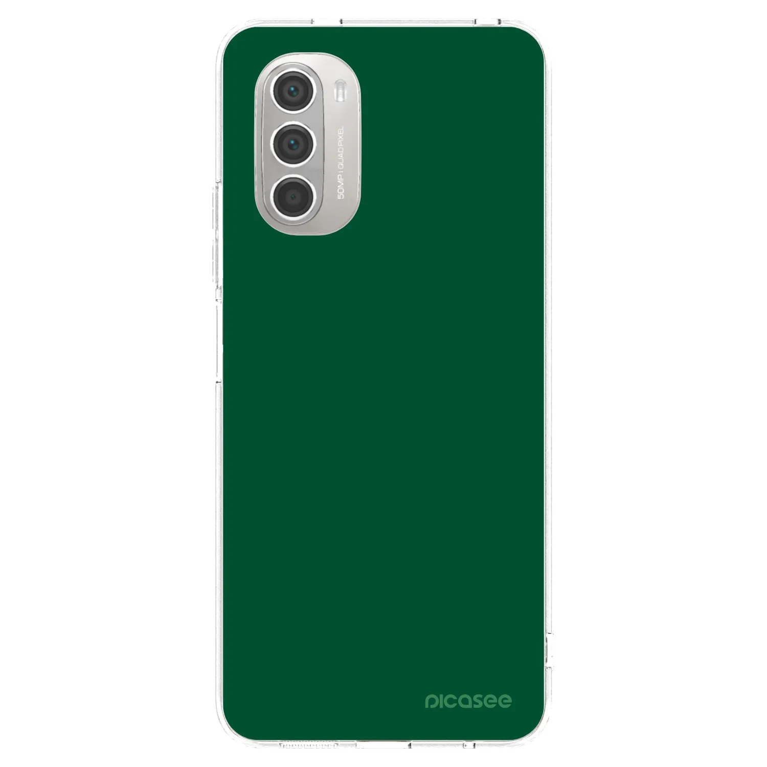 Picasee silikonski prozorni ovitek za Motorola Moto G51 - Green Gleam