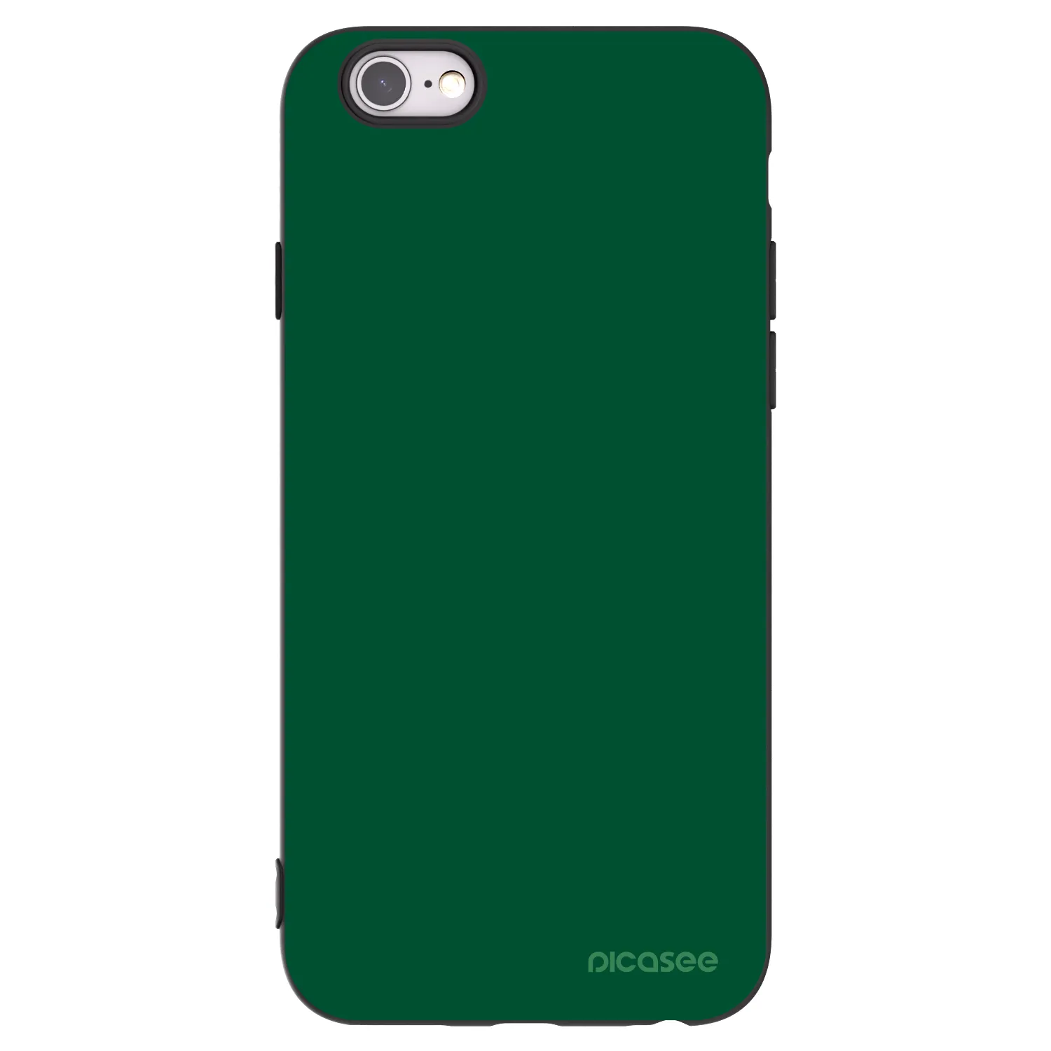 Picasee silikonski črni ovitek za Apple iPhone 6/6S - Green Gleam