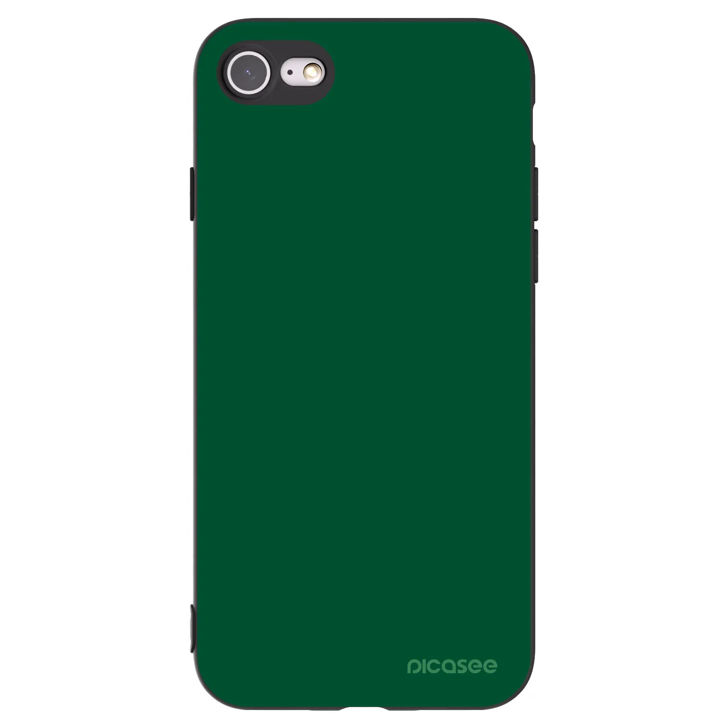 Picasee silikonski črni ovitek za Apple iPhone 7 - Green Gleam