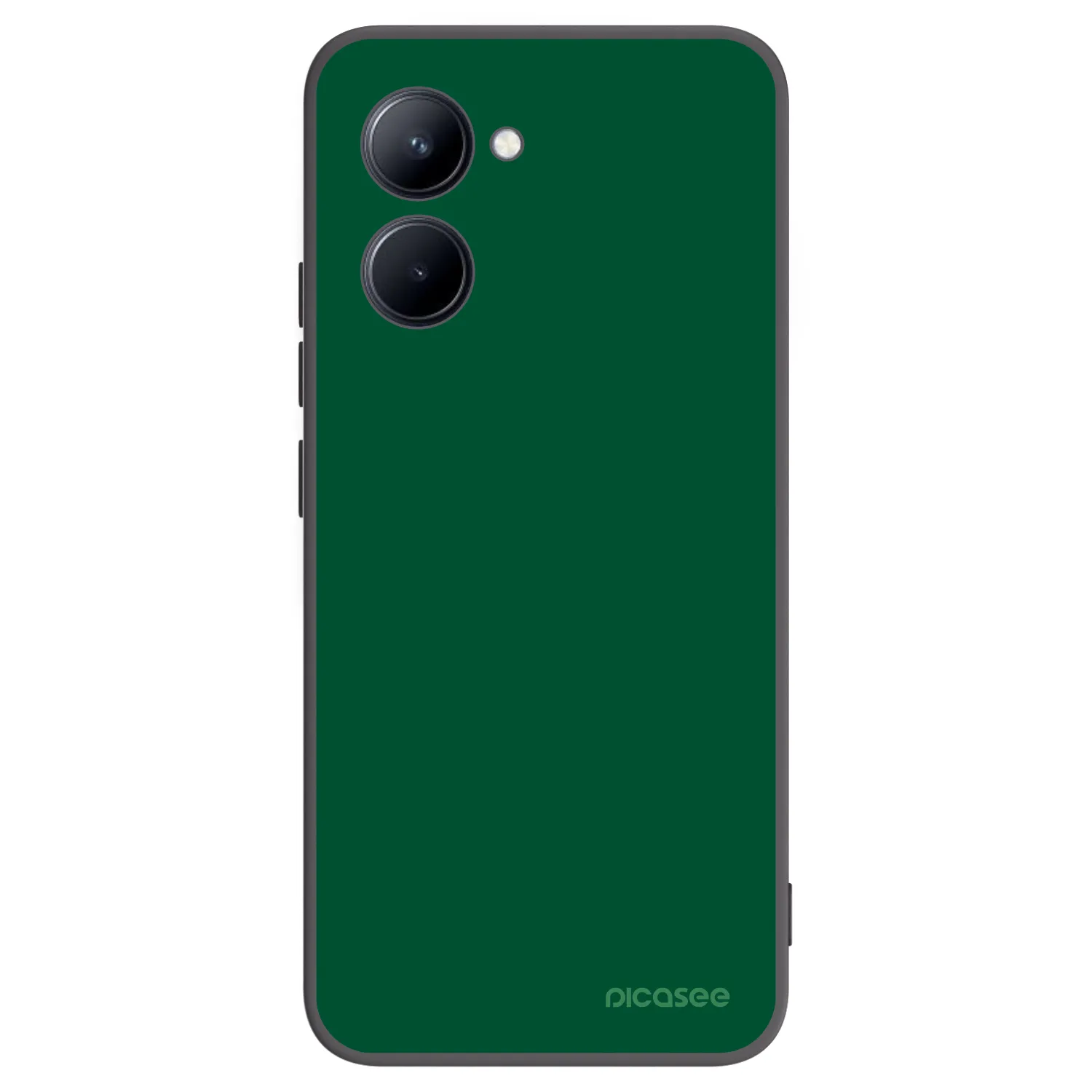 Picasee silikonski črni ovitek za Realme C33 (2023) - Green Gleam