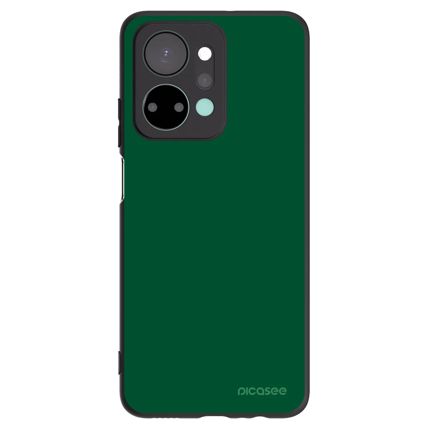 Picasee silikonski črni ovitek za Honor X7a - Green Gleam