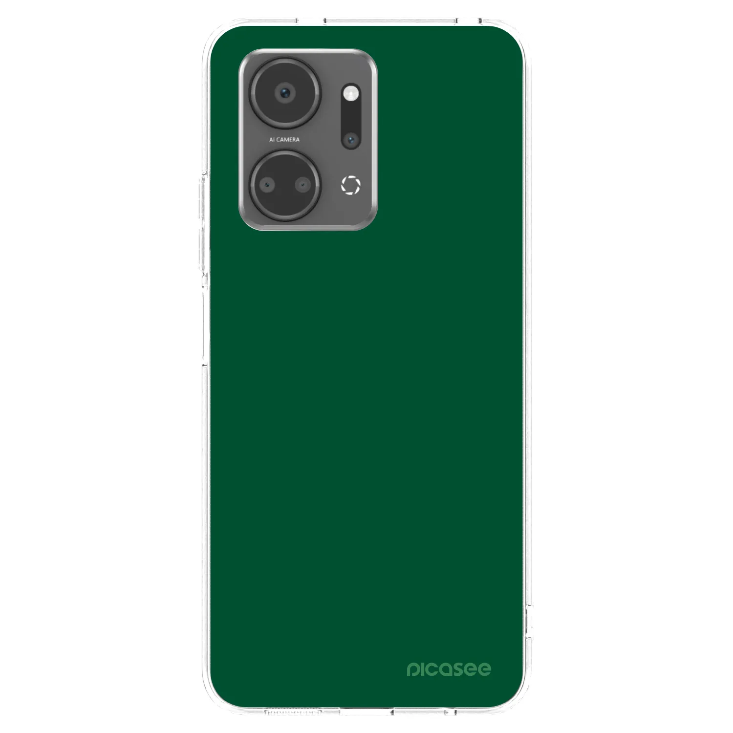 Picasee silikonski prozorni ovitek za Honor X7a - Green Gleam