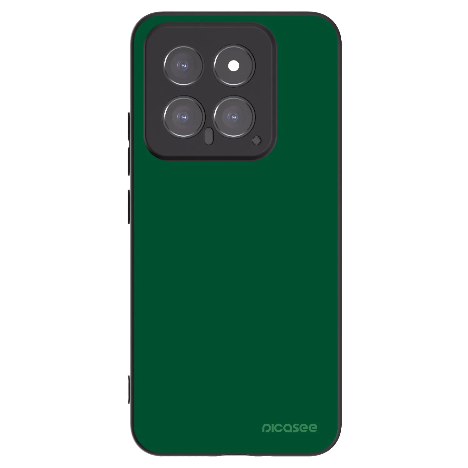Picasee silikonski črni ovitek za Xiaomi 14 - Green Gleam