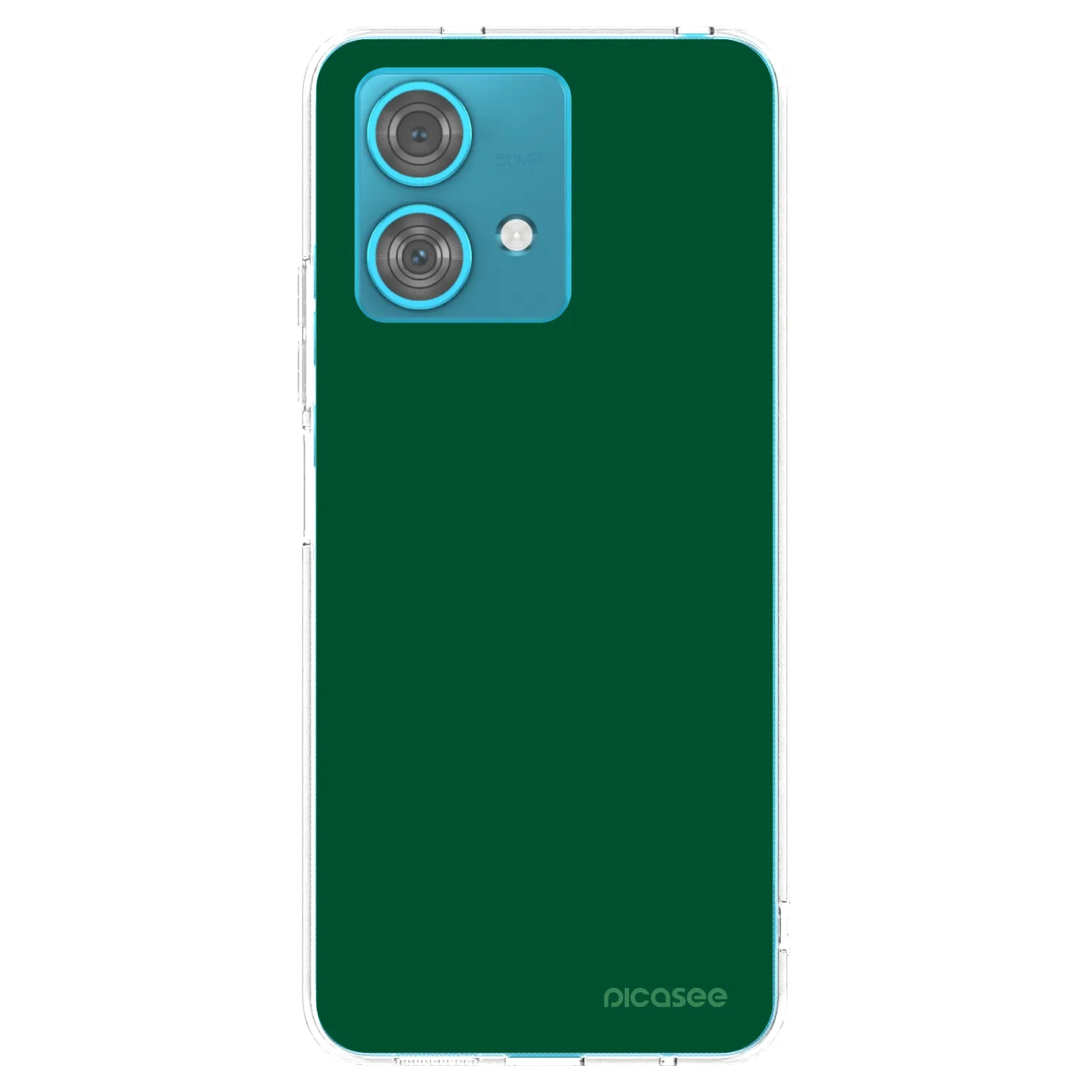 Picasee silikonski prozorni ovitek za Motorola Edge 40 Neo - Green Gleam