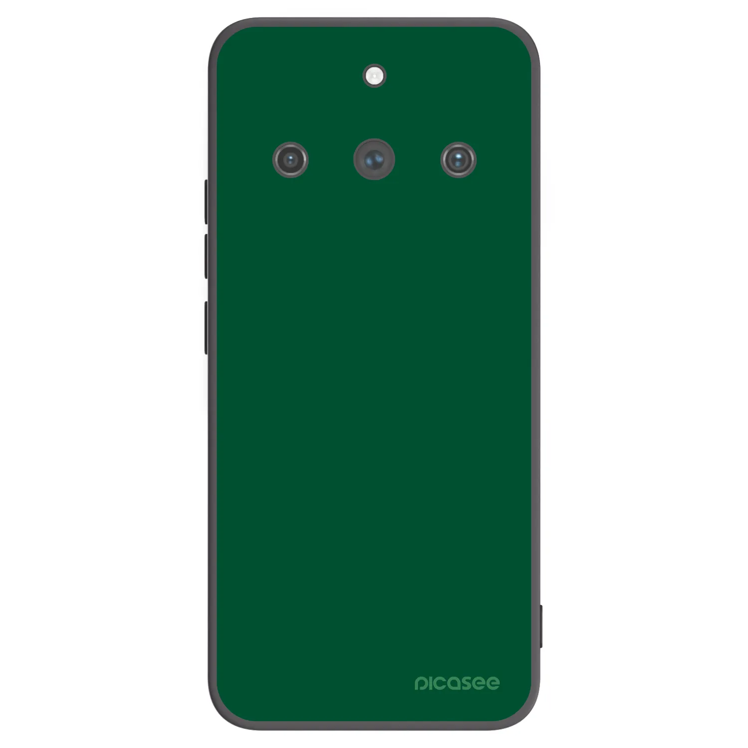 Picasee silikonski črni ovitek za Realme 11 Pro+ - Green Gleam