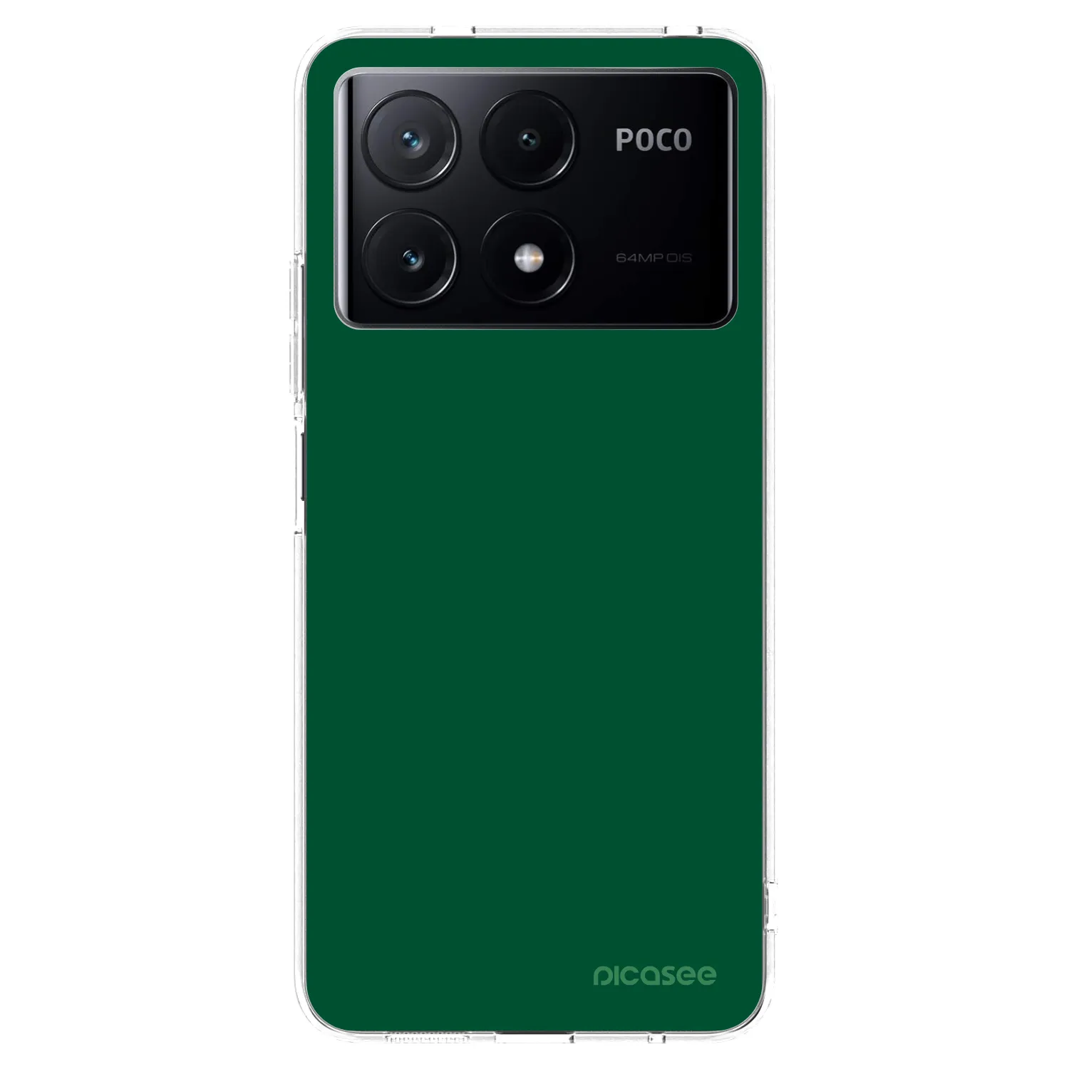 Picasee silikonski prozorni ovitek za Xiaomi Poco X6 Pro - Green Gleam