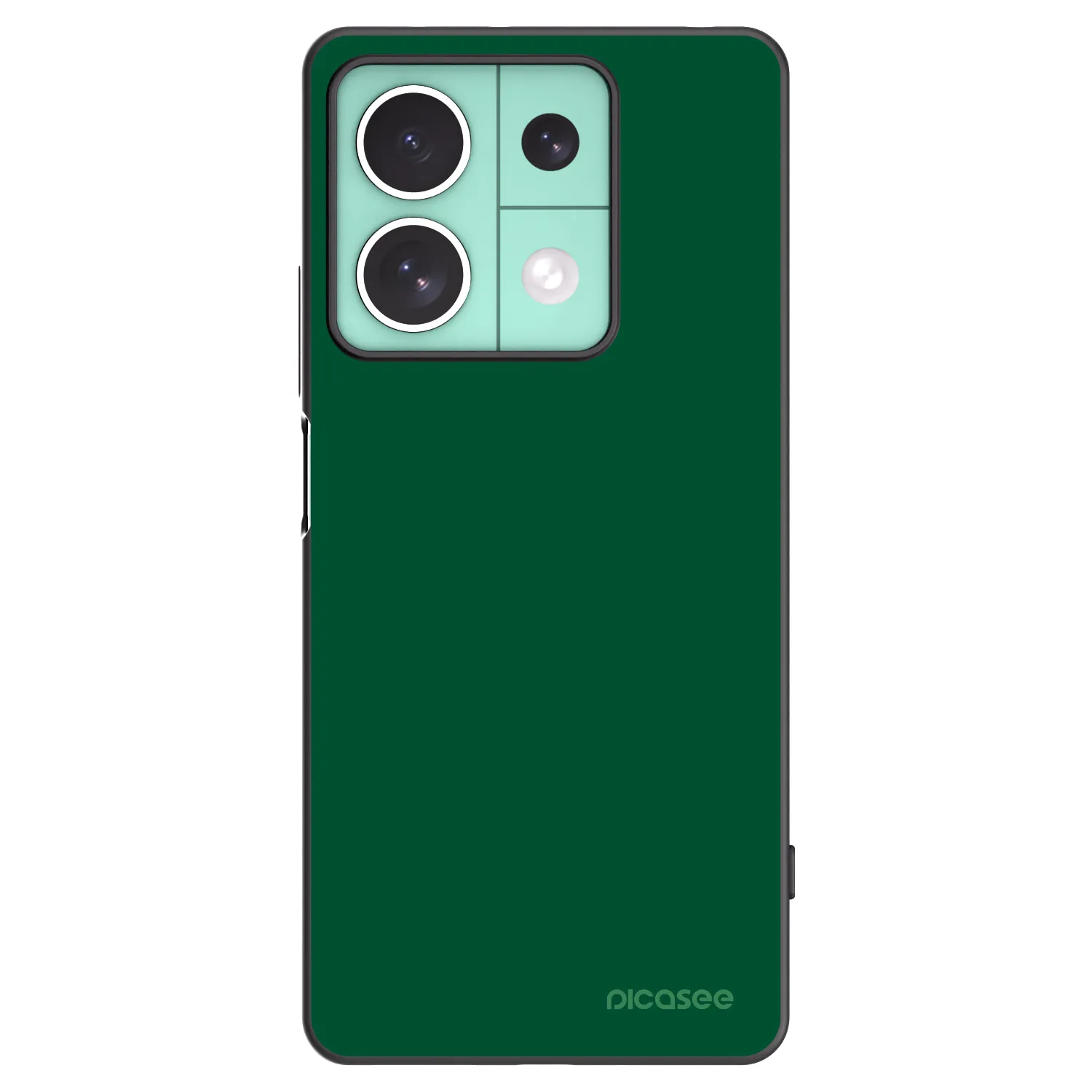 Picasee silikonski črni ovitek za Xiaomi Redmi Note 13 5G - Green Gleam