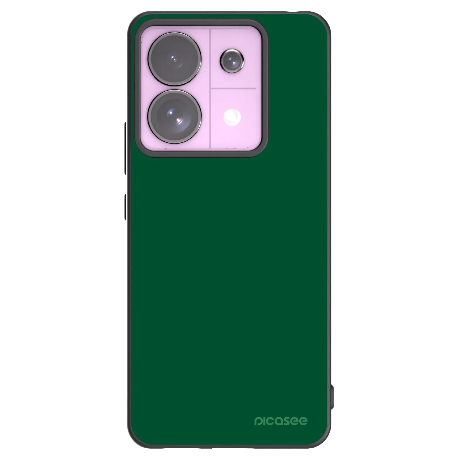 Picasee silikonski črni ovitek za Xiaomi Redmi Note 13 Pro 5G - Green Gleam