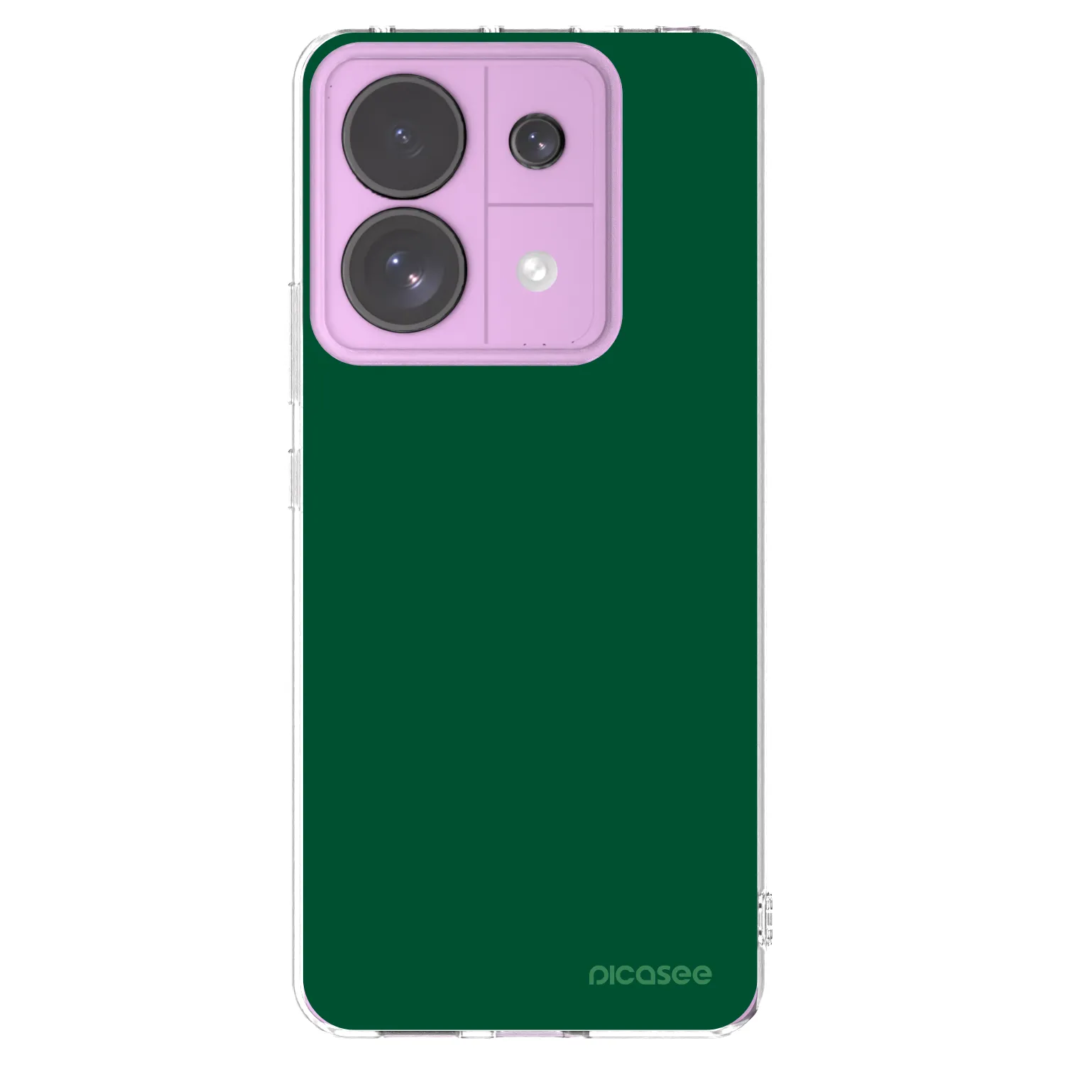 Picasee silikonski prozorni ovitek za Xiaomi Redmi Note 13 Pro 5G - Green Gleam