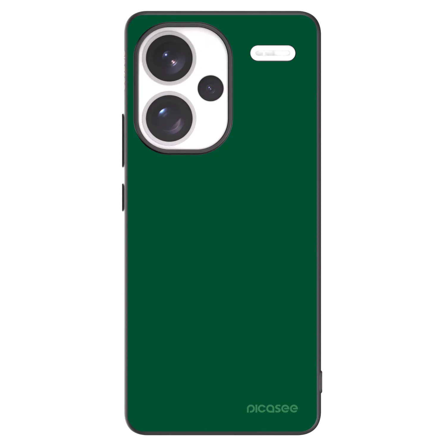 Picasee silikonski črni ovitek za Xiaomi Redmi Note 13 Pro+ 5G - Green Gleam
