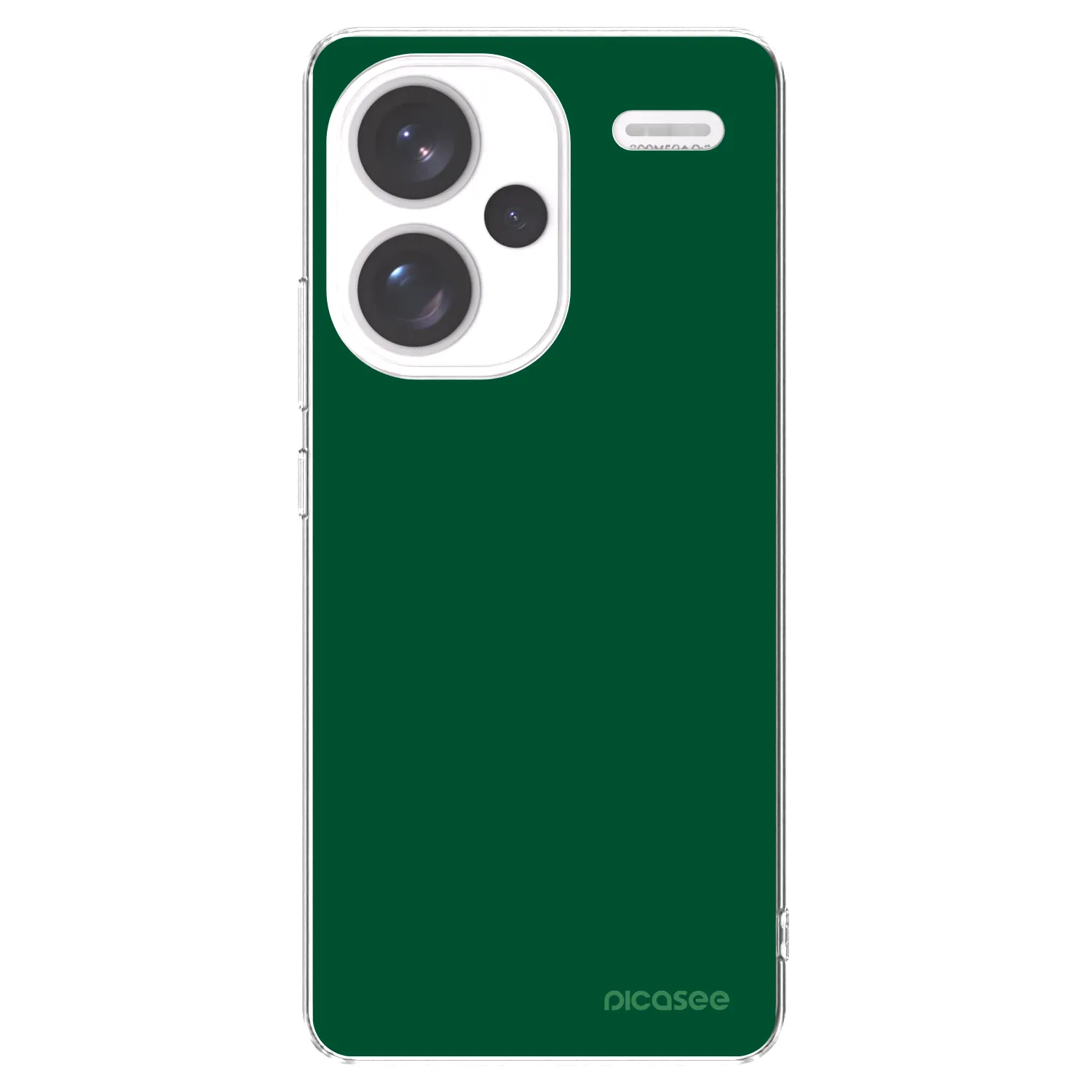 Picasee silikonski prozorni ovitek za Xiaomi Redmi Note 13 Pro+ 5G - Green Gleam