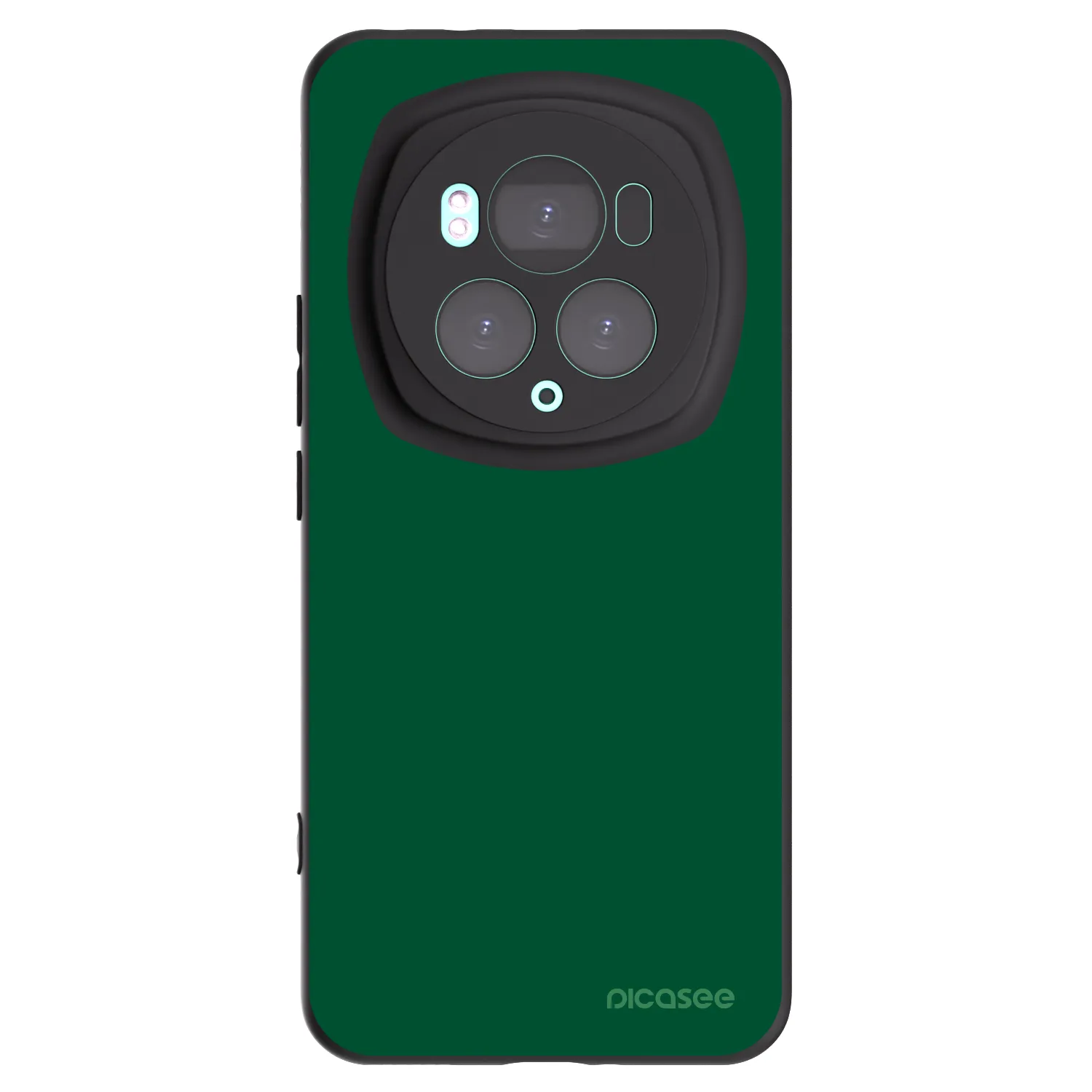 Picasee silikonski črni ovitek za Honor Magic6 Pro - Green Gleam