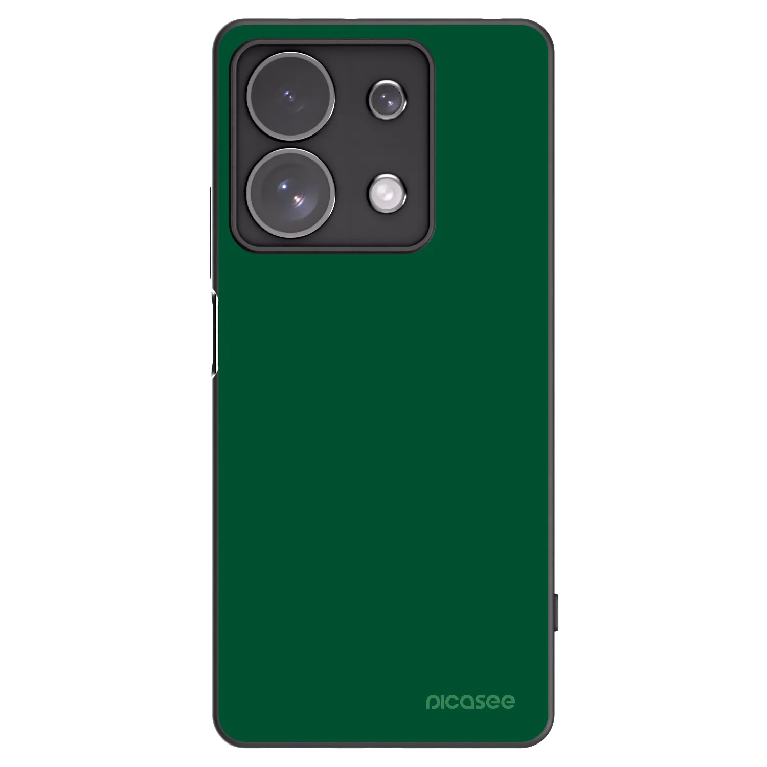 Picasee silikonski črni ovitek za Xiaomi Redmi Note 13 Pro 4G - Green Gleam