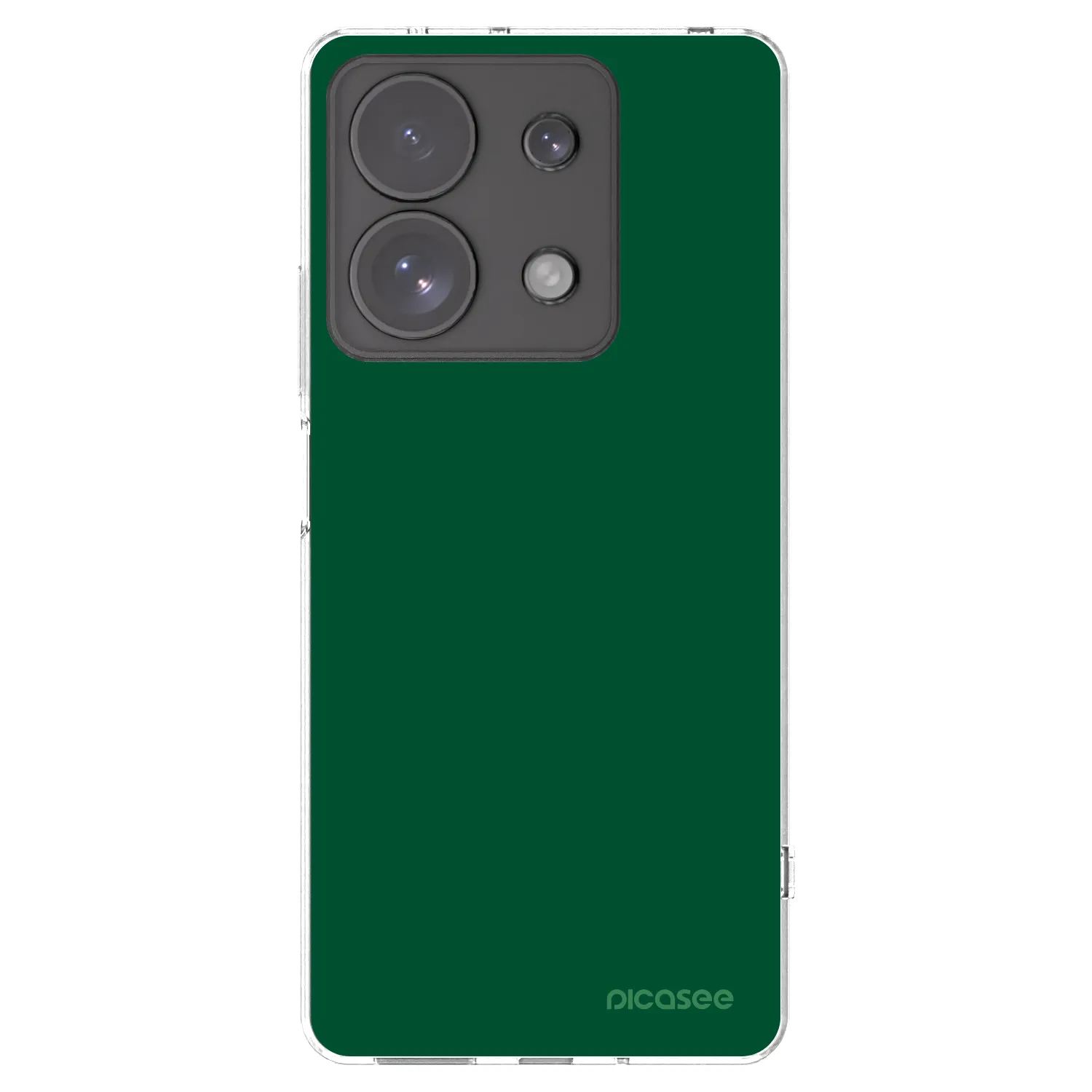 Picasee silikonski prozorni ovitek za Xiaomi Redmi Note 13 Pro 4G - Green Gleam