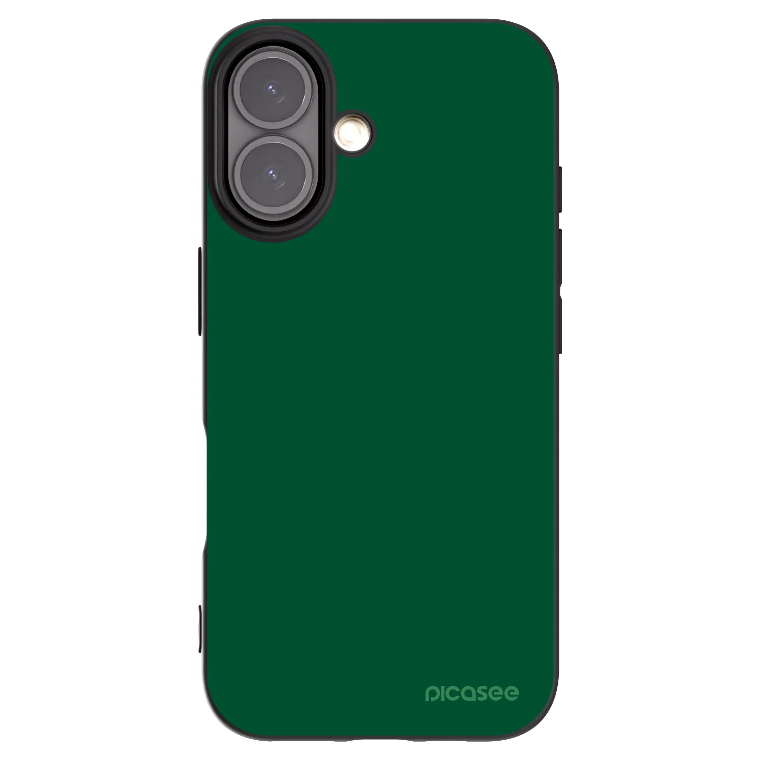 Picasee silikonski črni ovitek za Apple iPhone 16 - Green Gleam