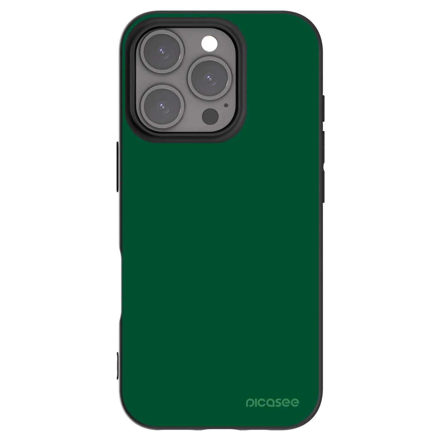 Picasee silikonski črni ovitek za Apple iPhone 16 Pro - Green Gleam