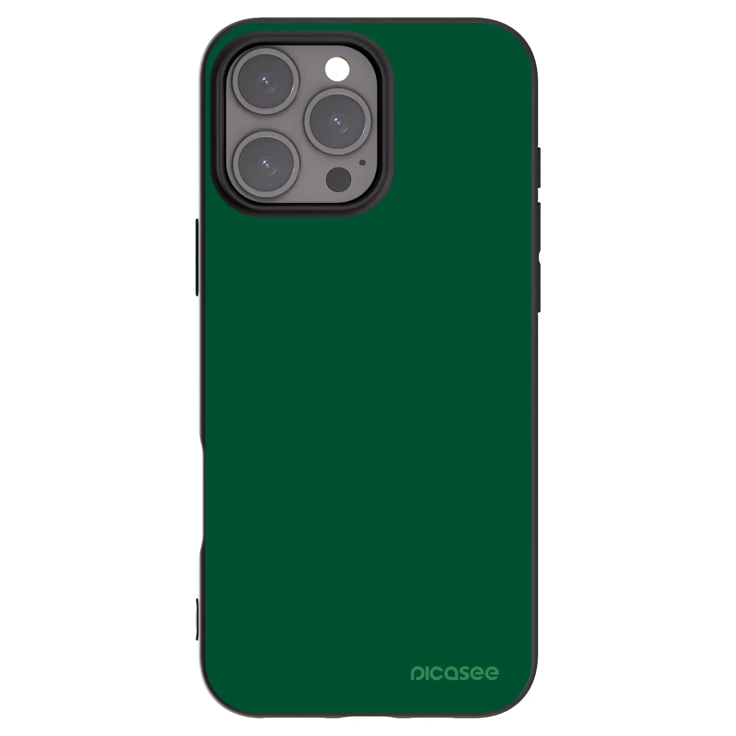 Picasee silikonski črni ovitek za Apple iPhone 16 Pro Max - Green Gleam