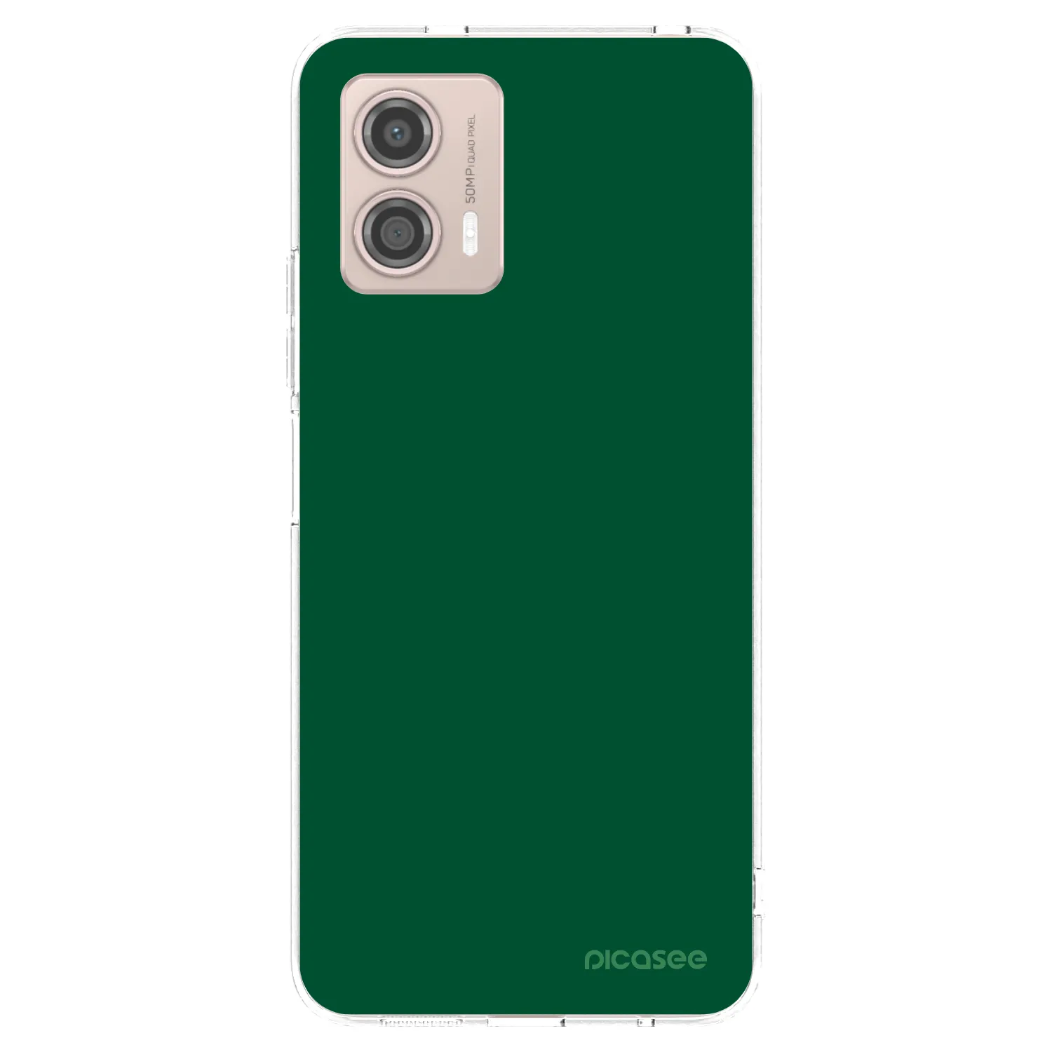 Picasee silikonski prozorni ovitek za Motorola Moto G53 5G - Green Gleam