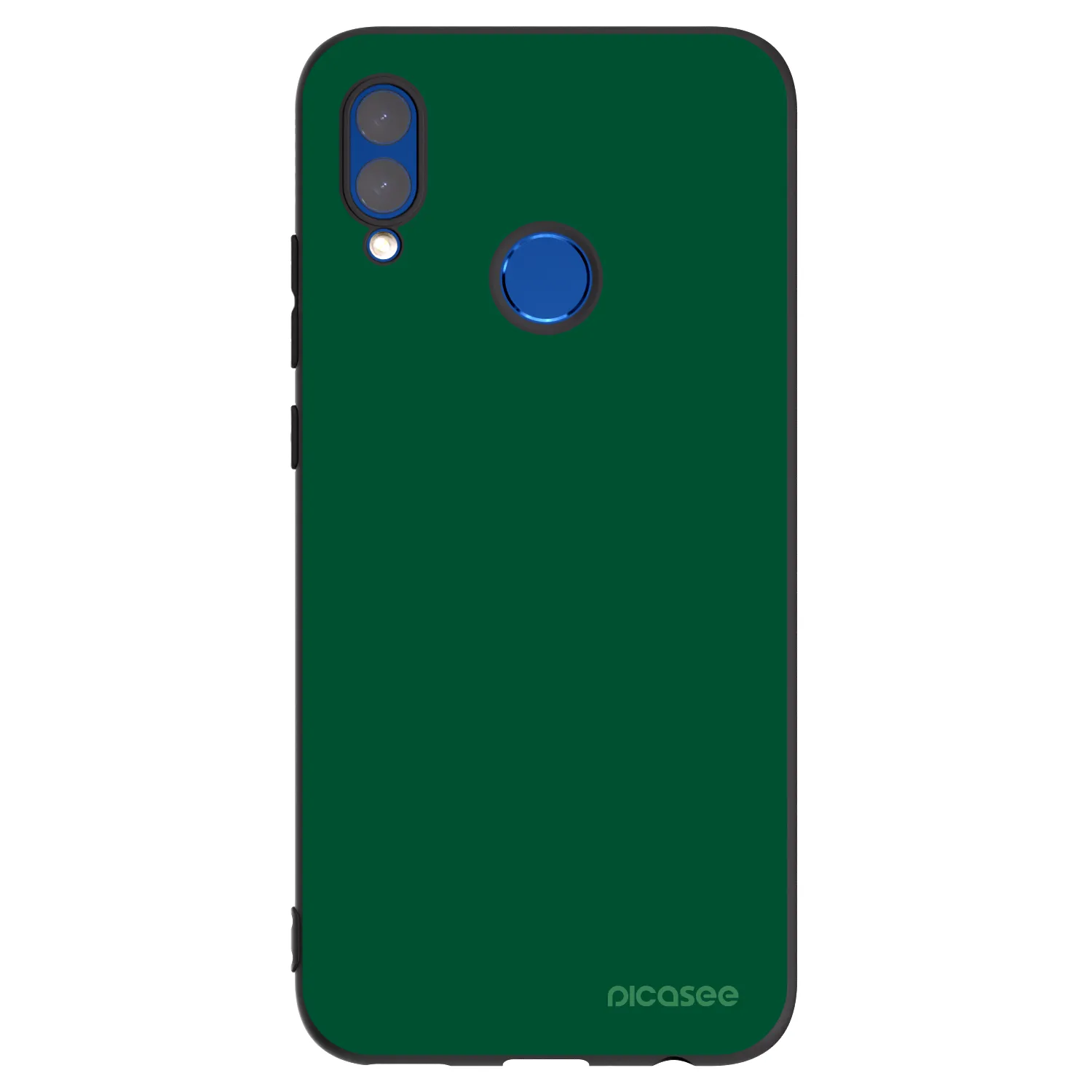 Picasee silikonski črni ovitek za Huawei P Smart 2019 - Green Gleam