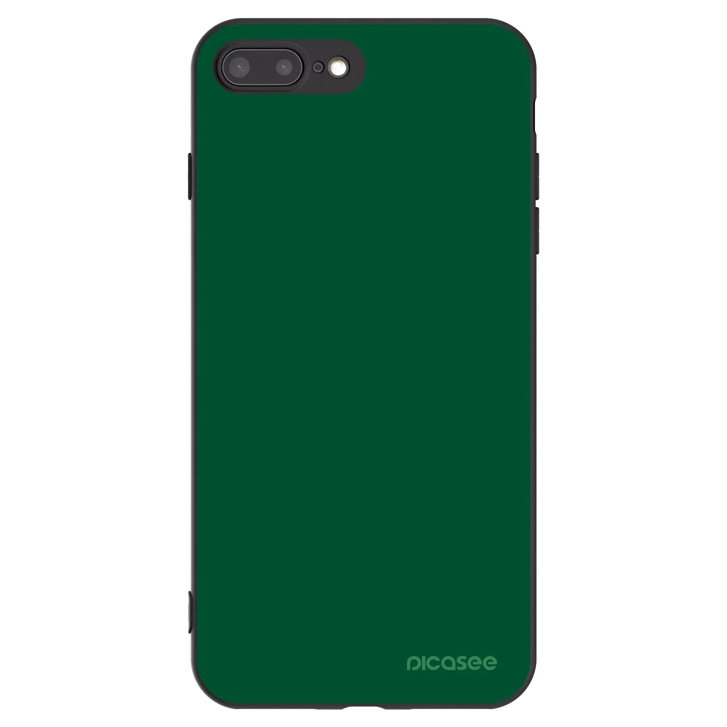Picasee silikonski črni ovitek za Apple iPhone 7 Plus - Green Gleam