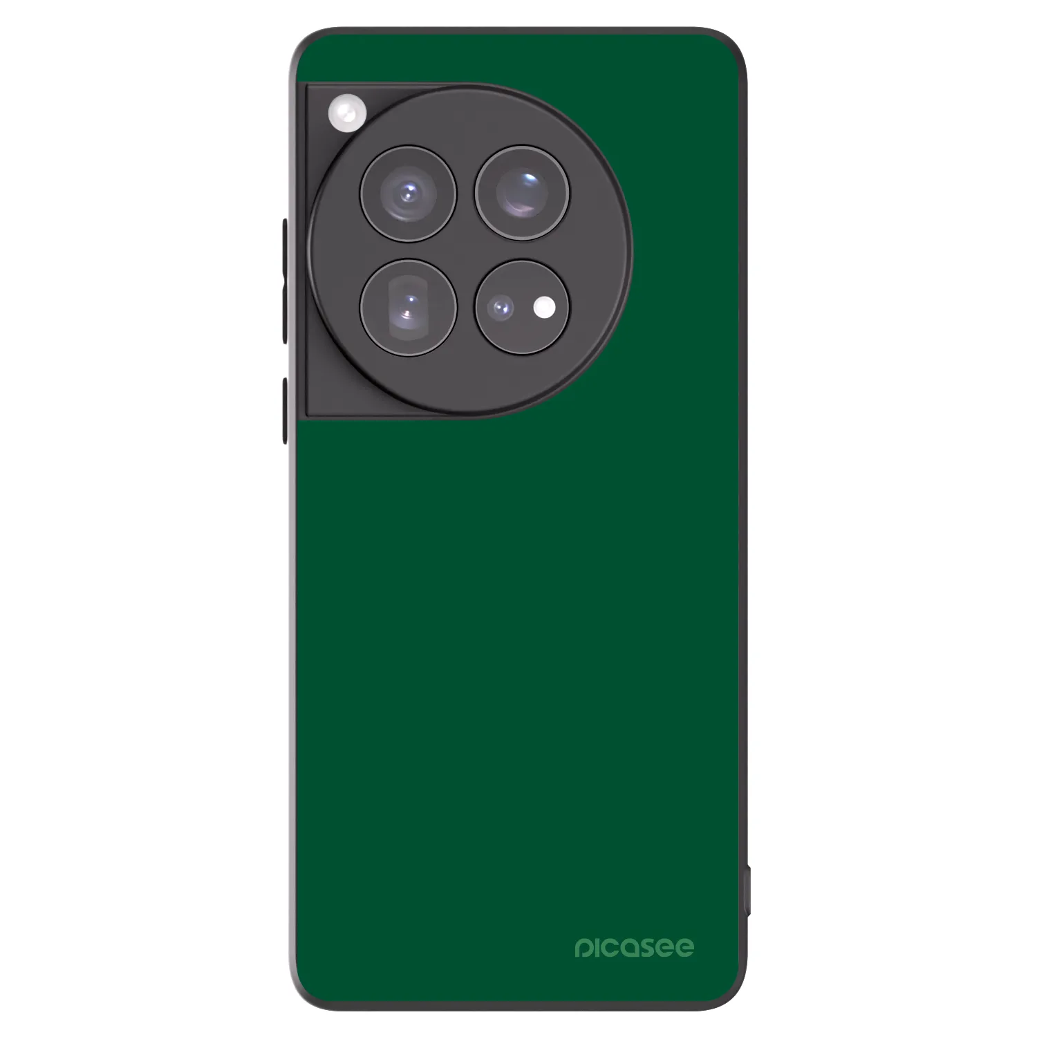 Picasee silikonski črni ovitek za OnePlus 12 5G - Green Gleam