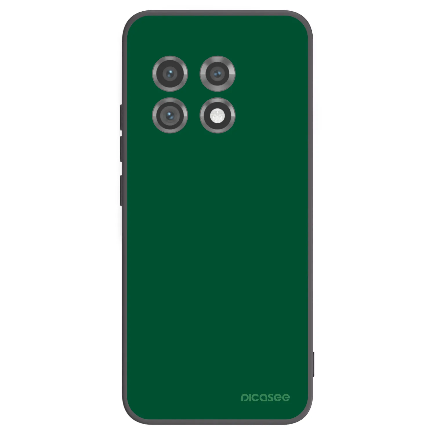 Picasee silikonski črni ovitek za OnePlus 11 5G - Green Gleam