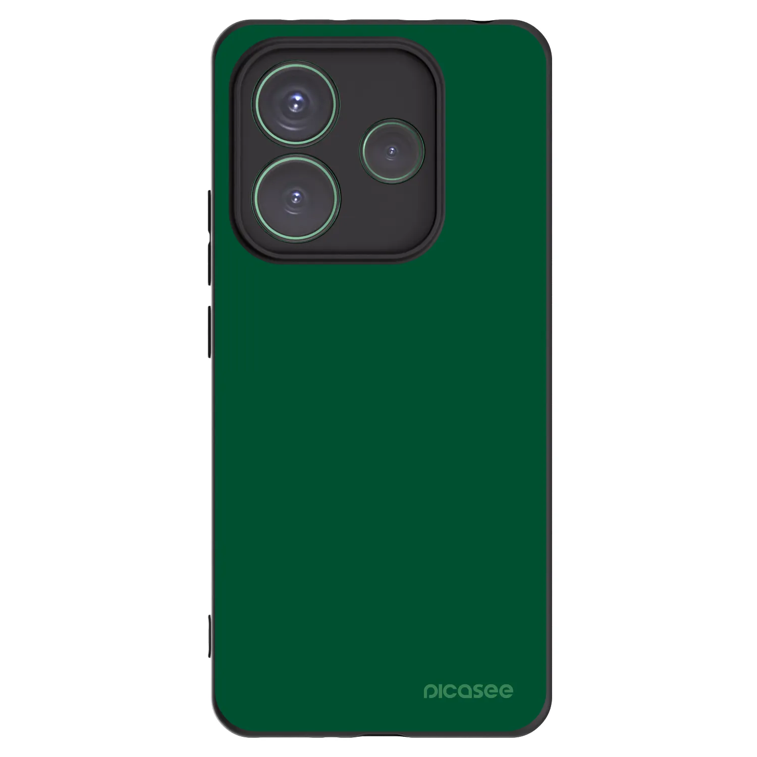 Picasee silikonski črni ovitek za Xiaomi Redmi Note 14 5G - Green Gleam