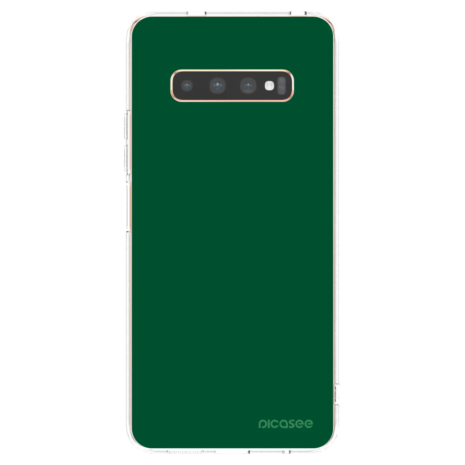 Picasee silikonski prozorni ovitek za Samsung Galaxy S10 Plus G975 - Green Gleam