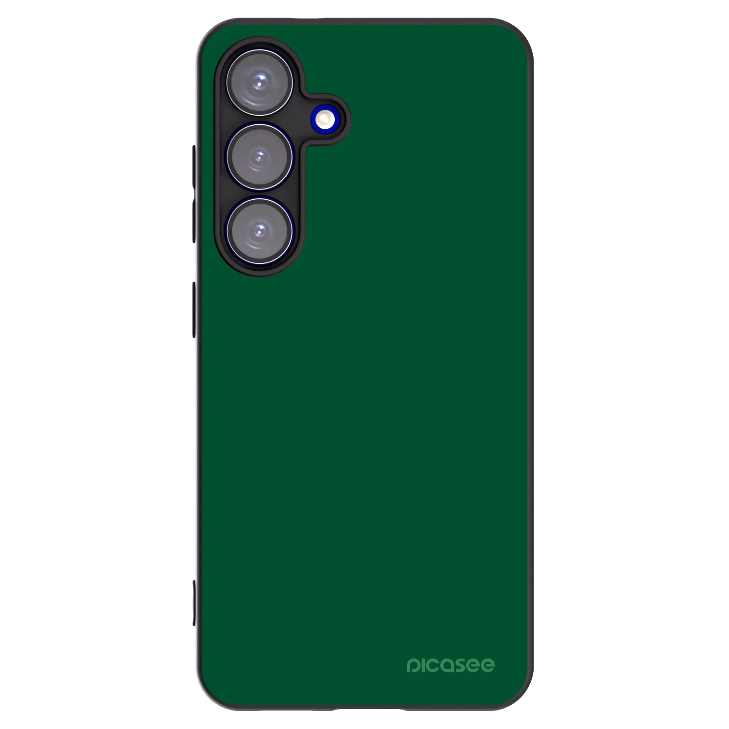 Picasee silikonski črni ovitek za Samsung Galaxy S25 5G - Green Gleam