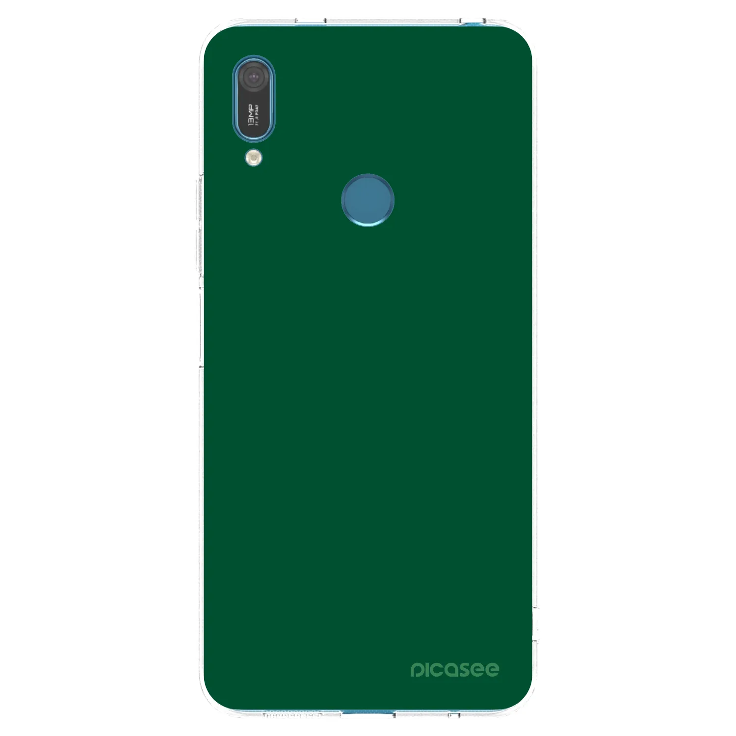 Picasee silikonski prozorni ovitek za Huawei Y7 2019 - Green Gleam