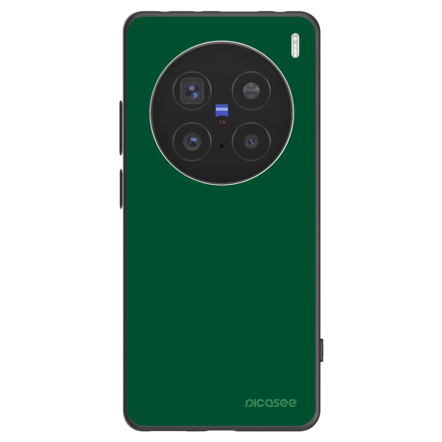 Picasee silikonski črni ovitek za Vivo X200 Pro - Green Gleam