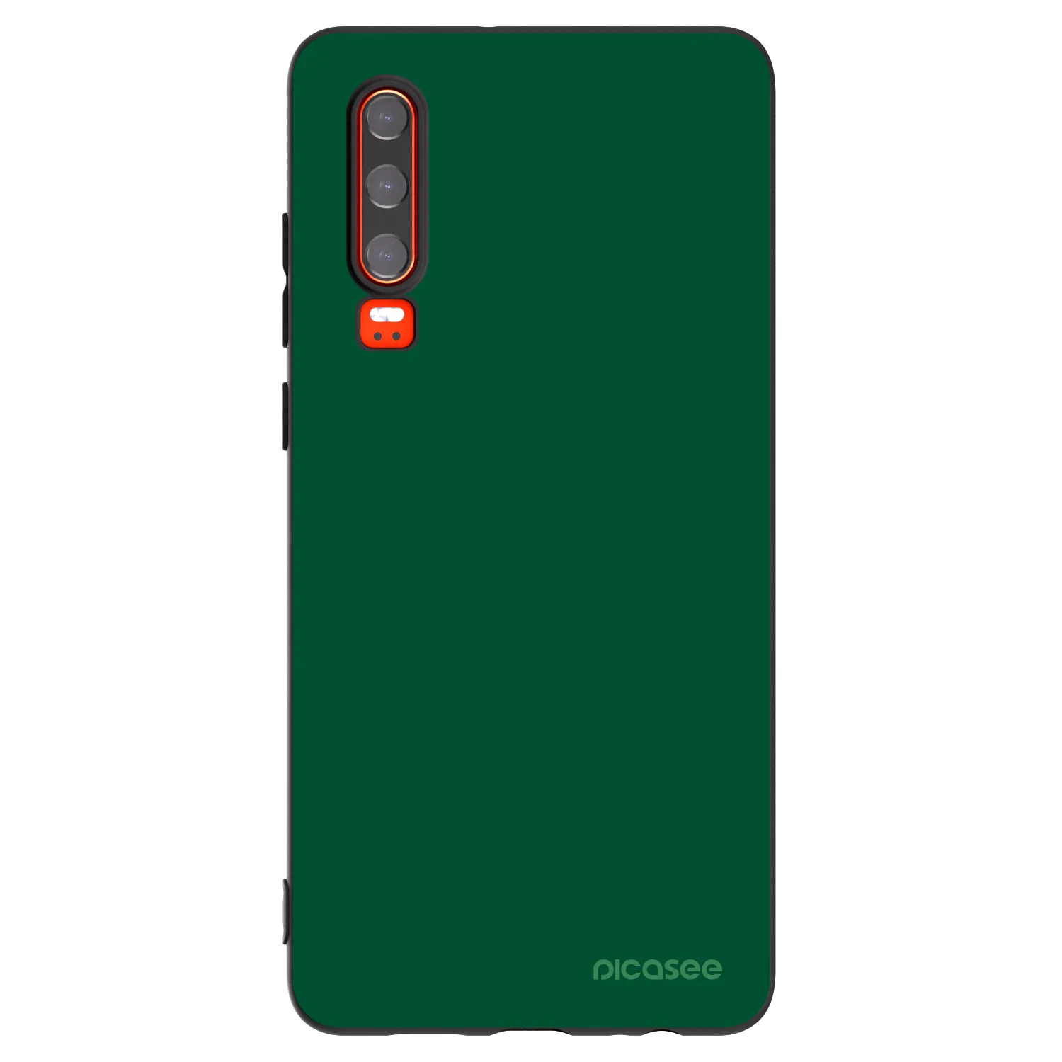 Picasee silikonski črni ovitek za Huawei P30 - Green Gleam