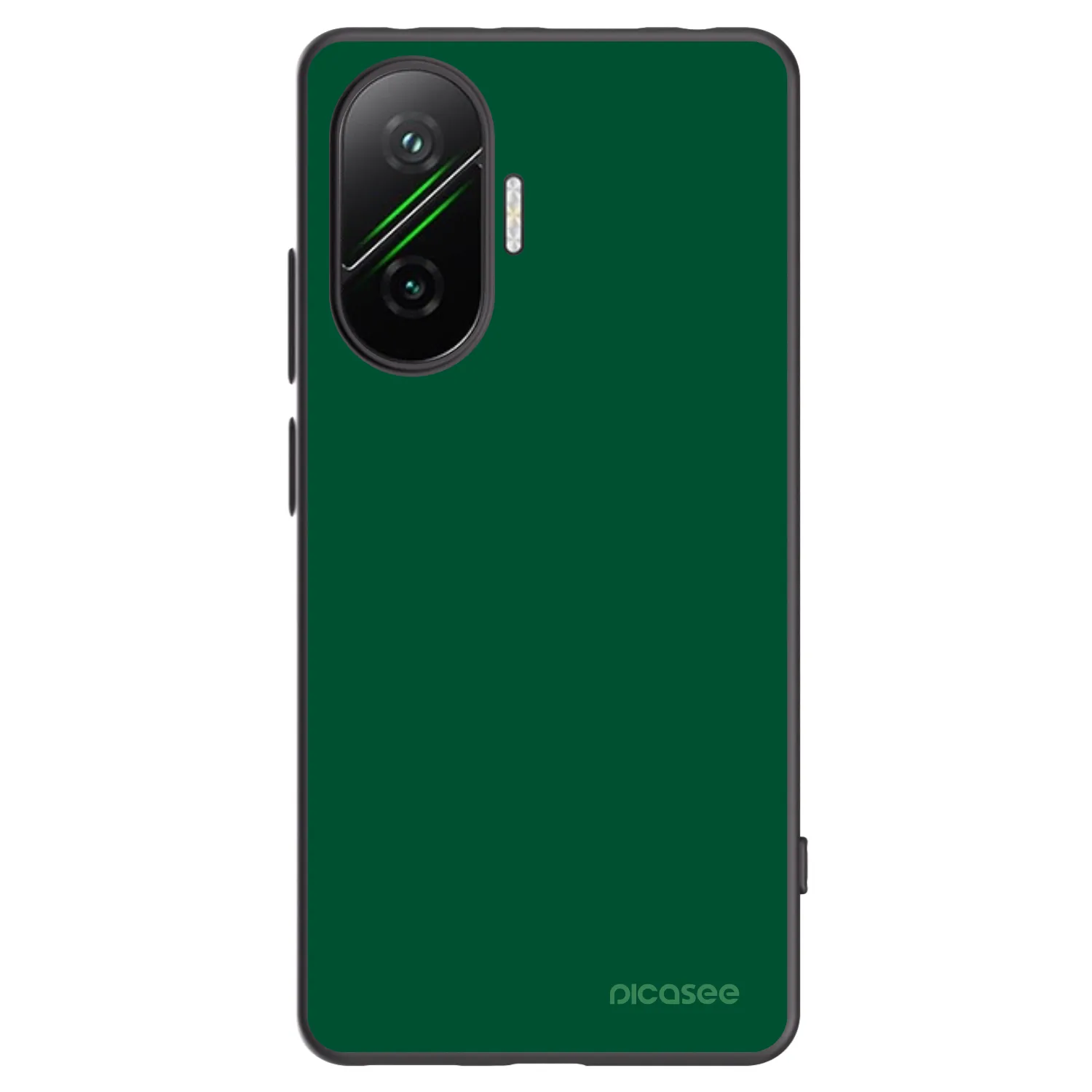 Picasee silikonski črni ovitek za Xiaomi Poco F7 5G - Green Gleam