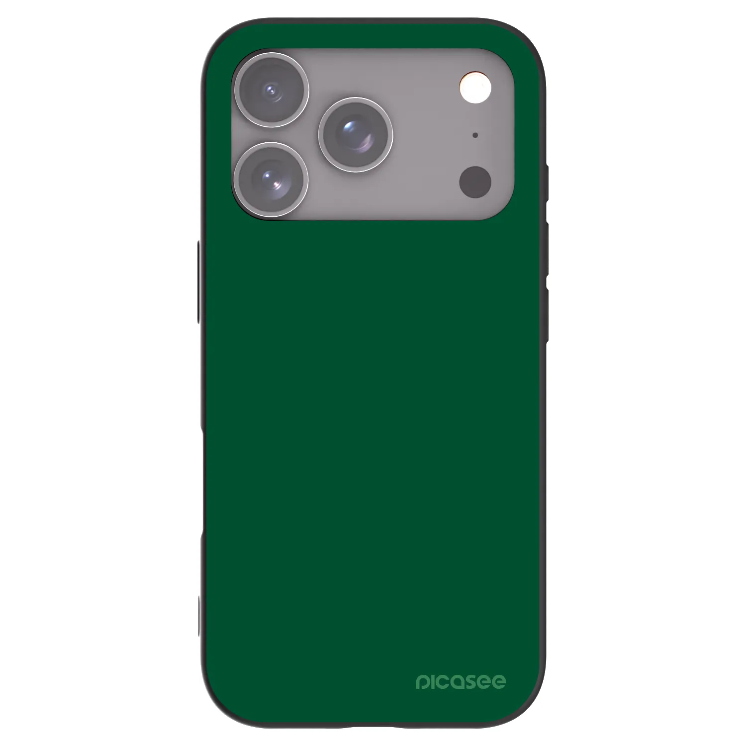 Picasee silikonski črni ovitek za Apple iPhone 17 Pro - Green Gleam
