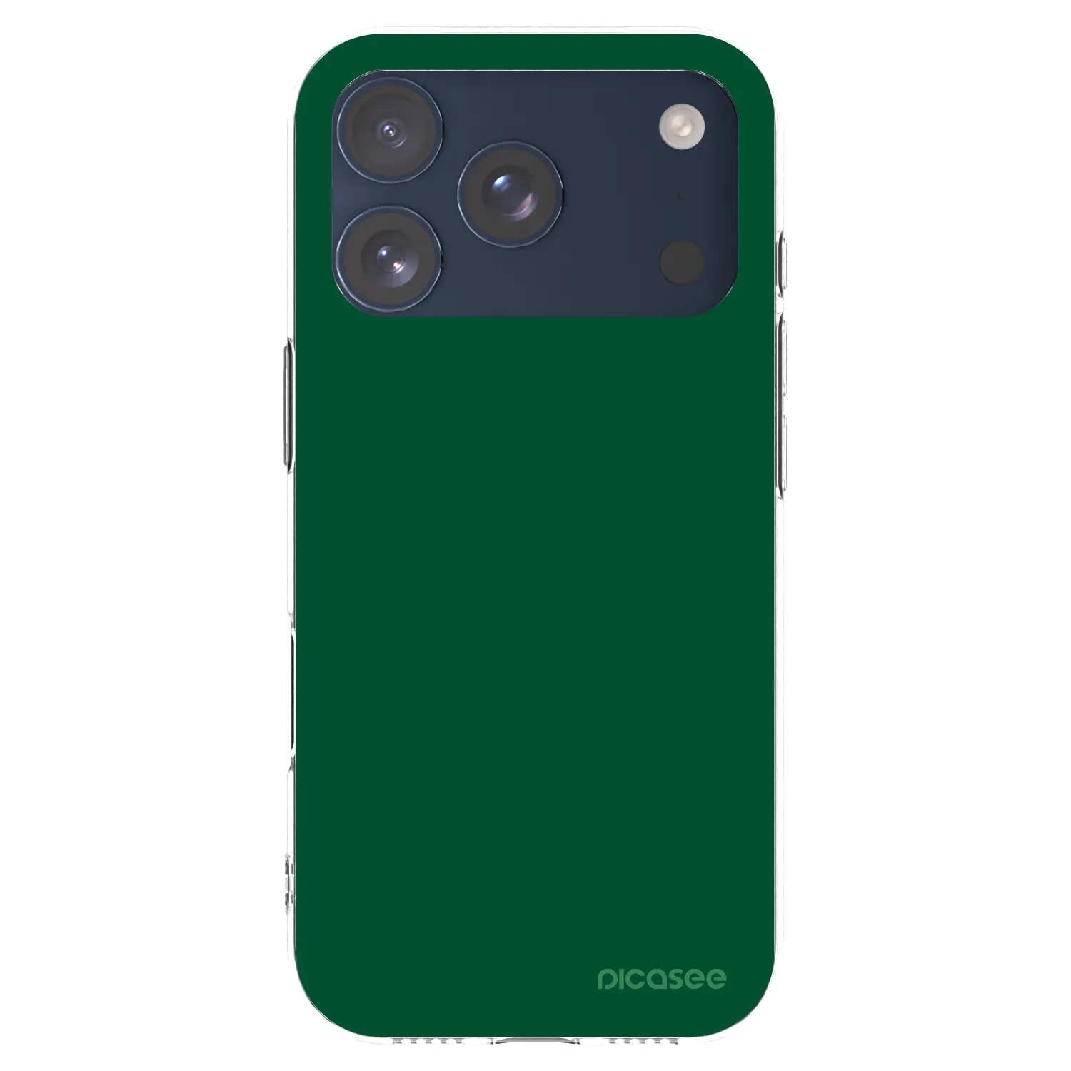Picasee silikonski prozorni ovitek za Apple iPhone 17 Pro - Green Gleam