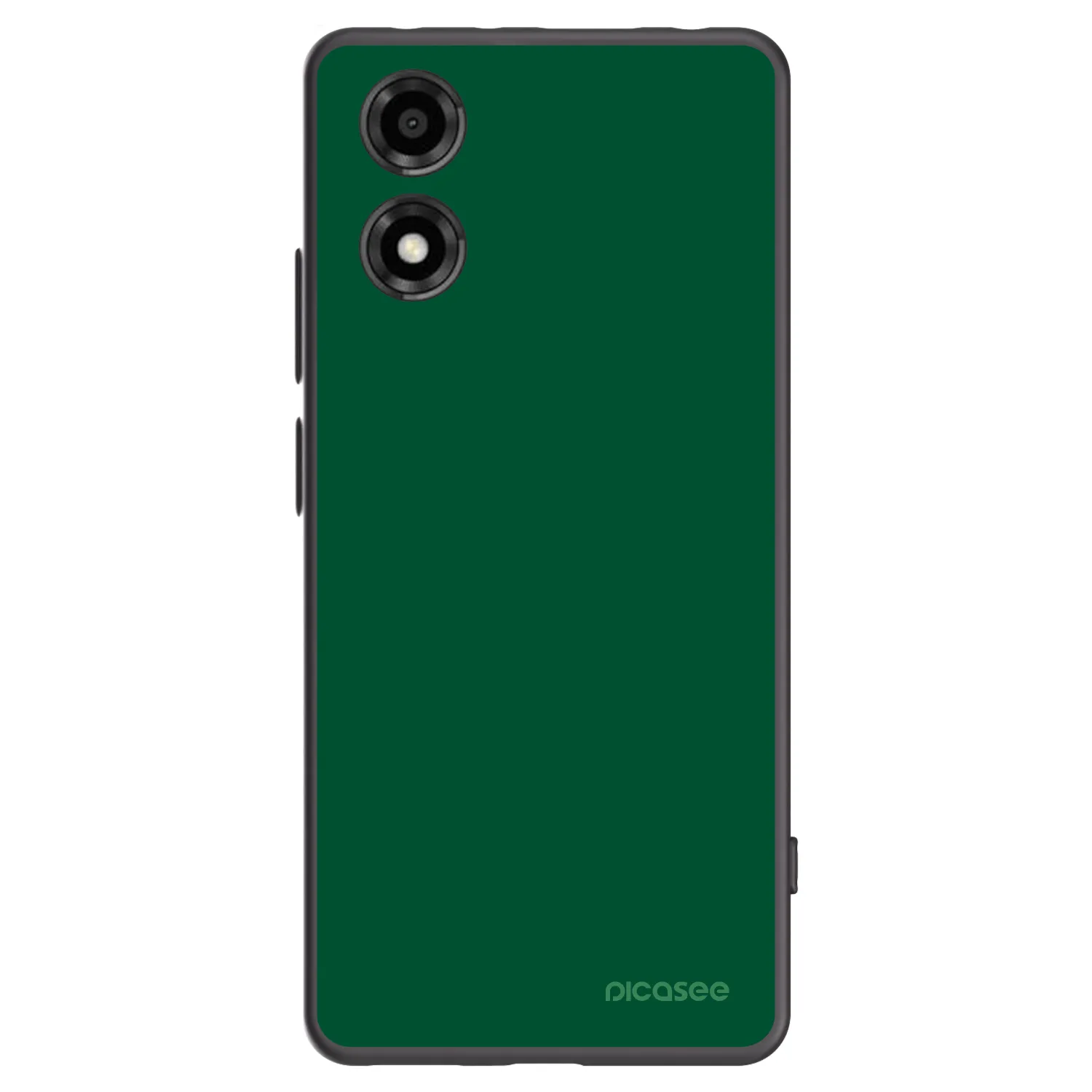 Picasee silikonski črni ovitek za Motorola Moto E14 - Green Gleam