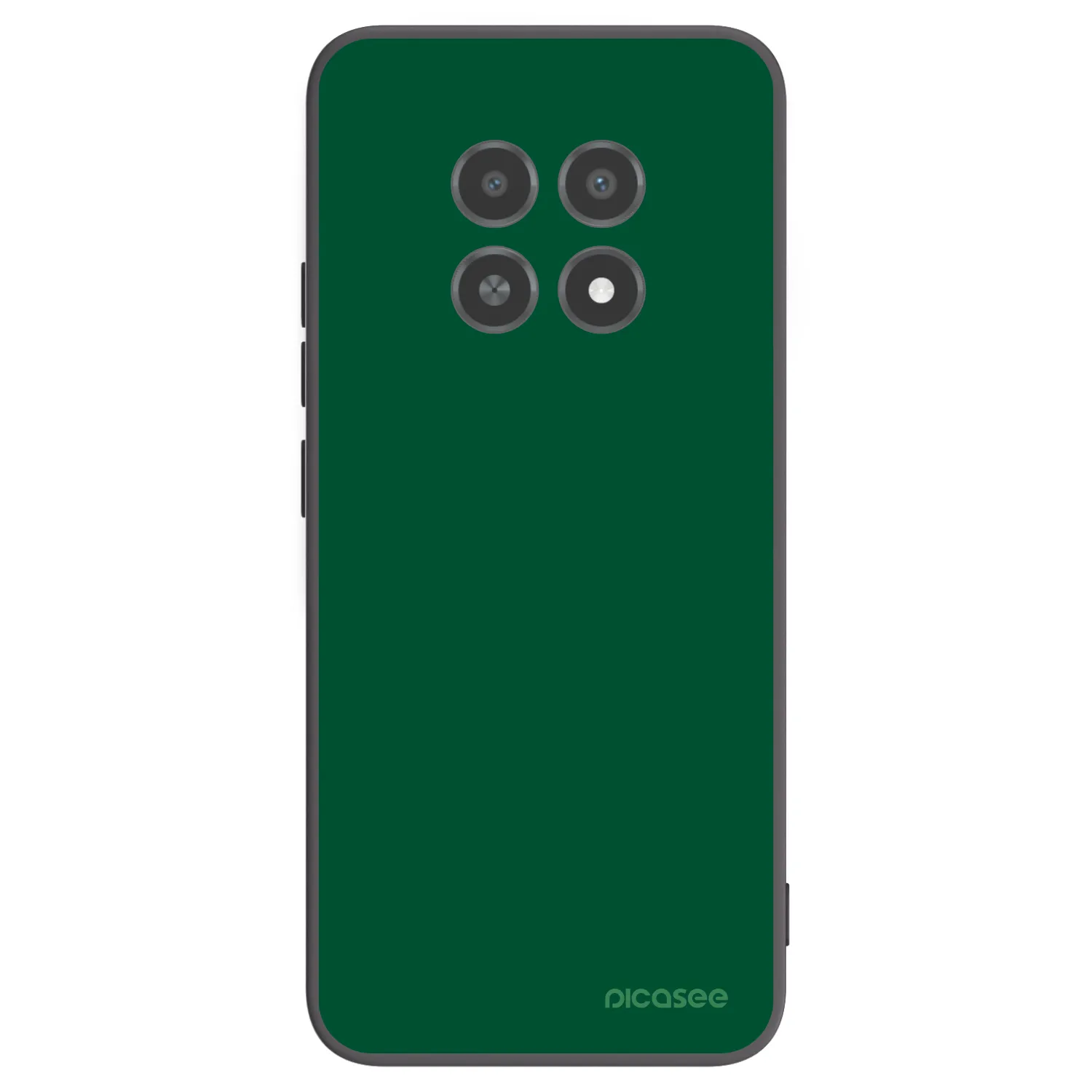Picasee silikonski črni ovitek za Realme 12X - Green Gleam