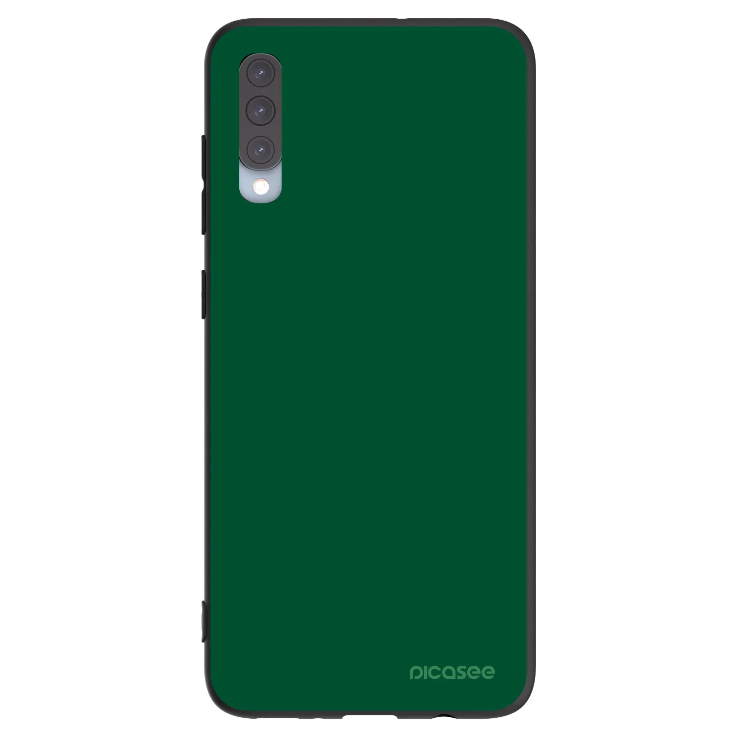 Picasee silikonski črni ovitek za Samsung Galaxy A70 A705F - Green Gleam