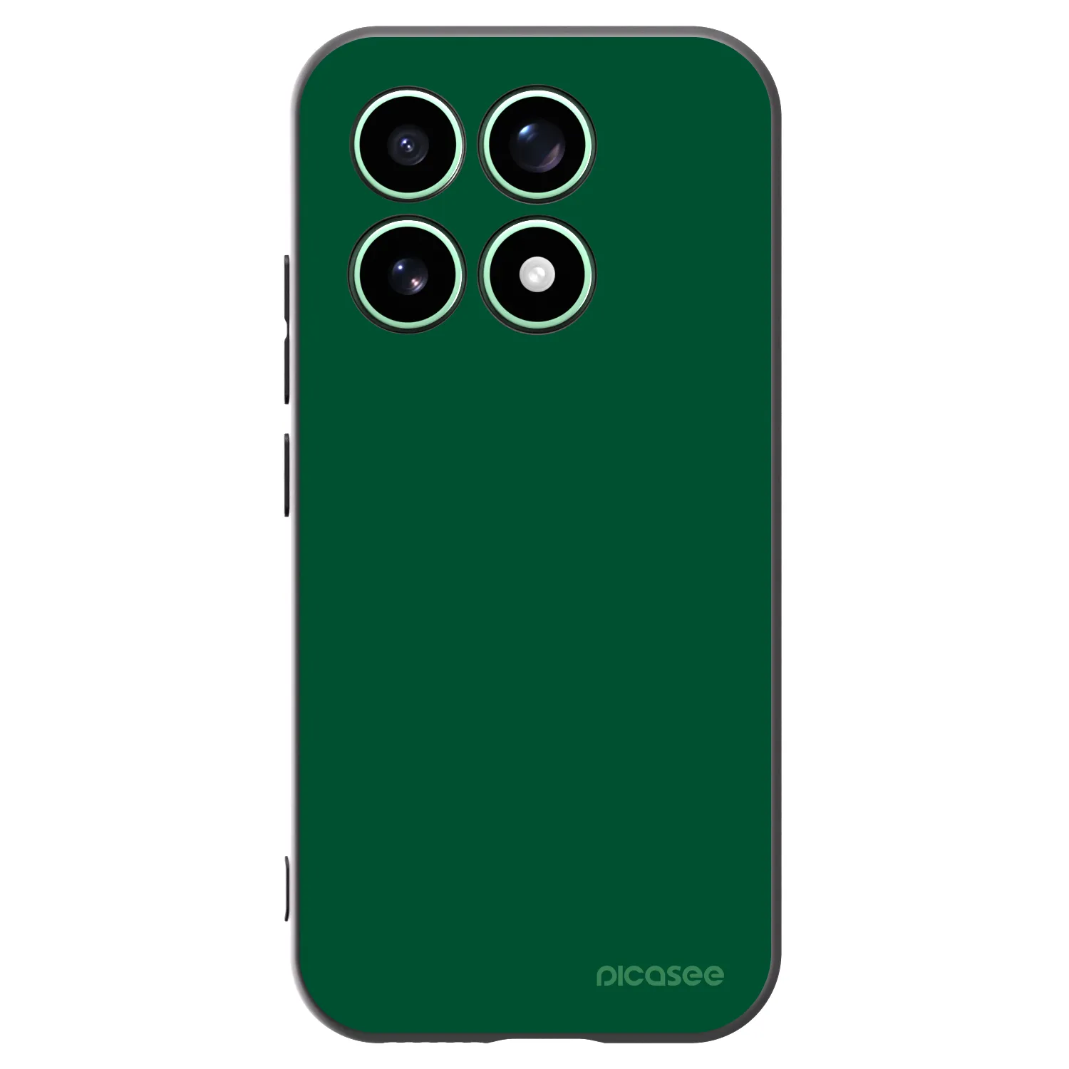 Picasee silikonski črni ovitek za Xiaomi 17 - Green Gleam